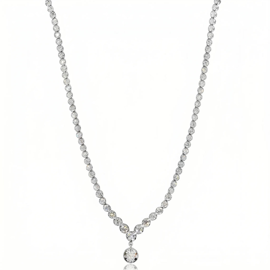 Eterna Mono Tennis Diamond Necklace