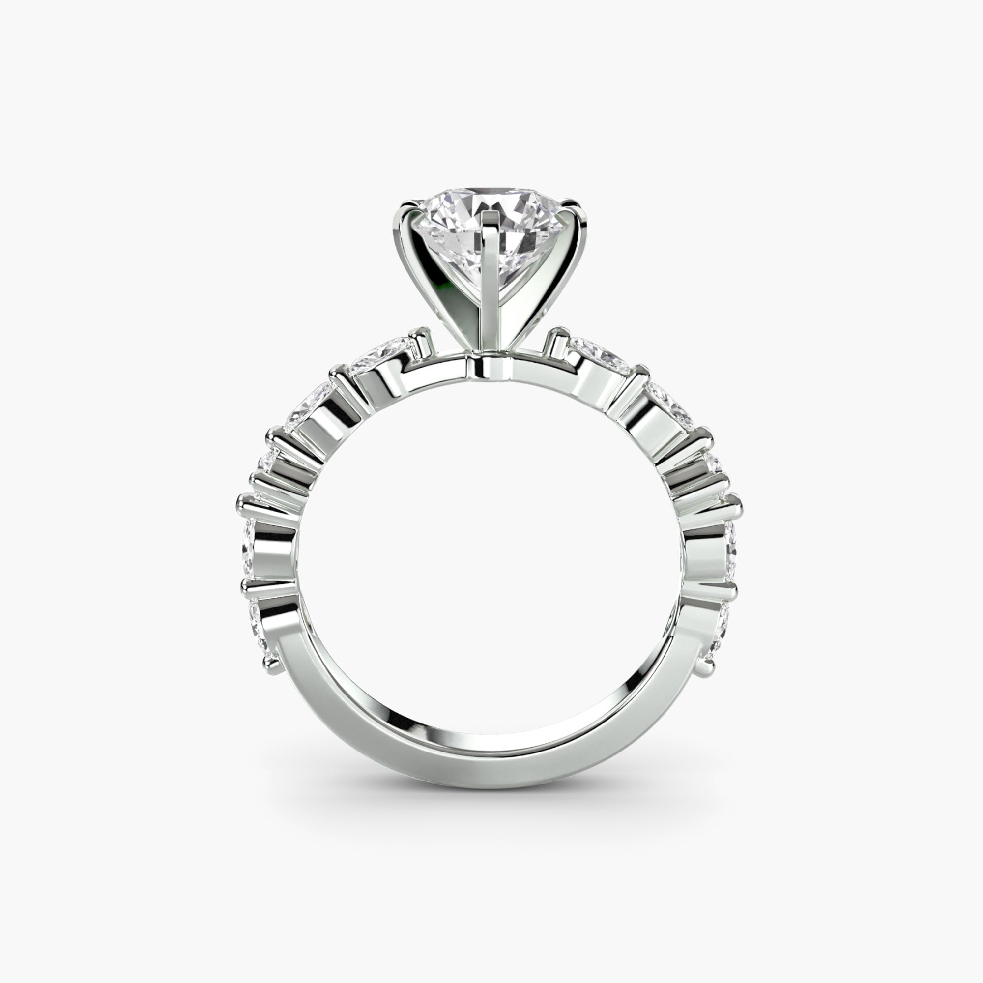 Solitaire with Eternity Pavé ALZA