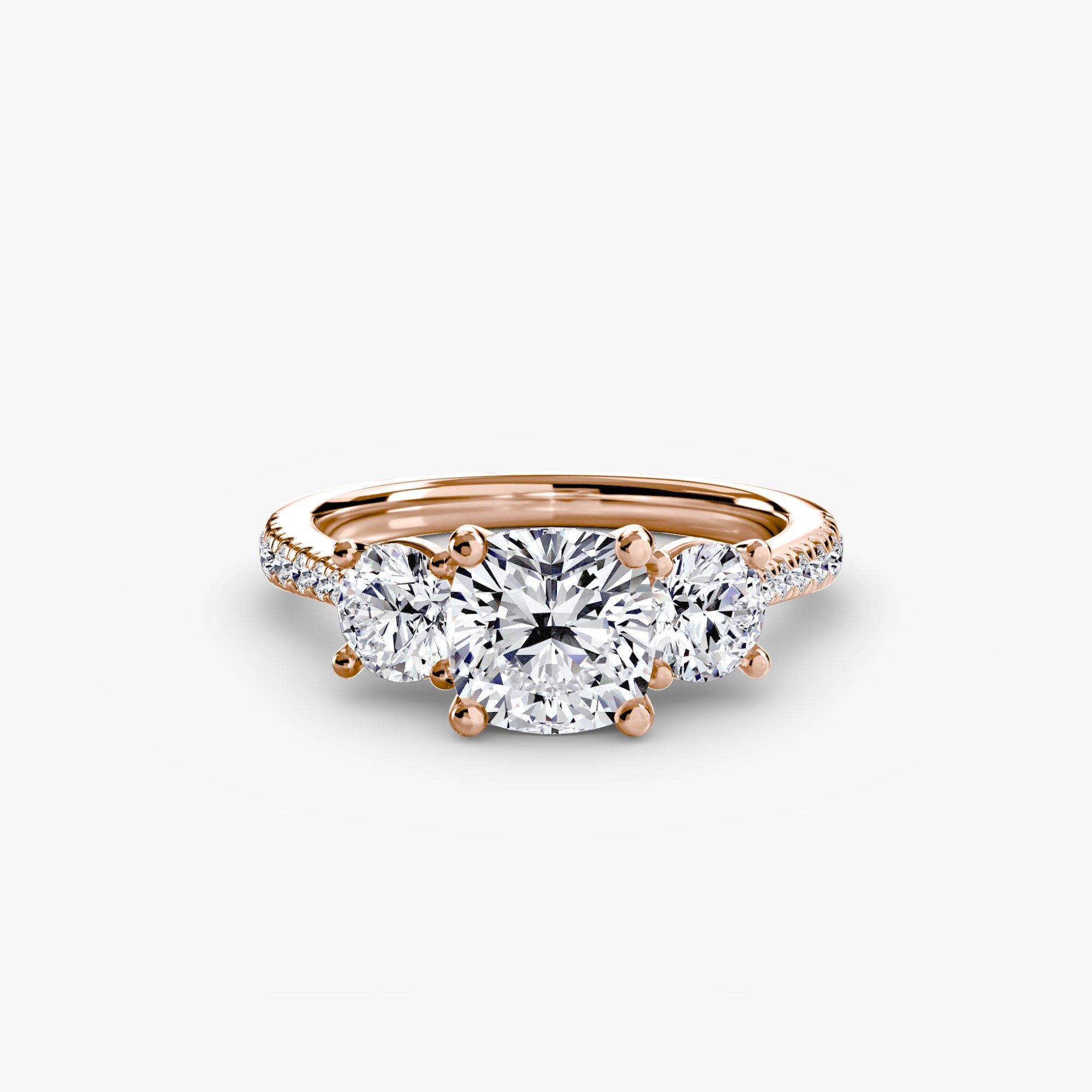 Three-Stone with Pavé Band ALZA