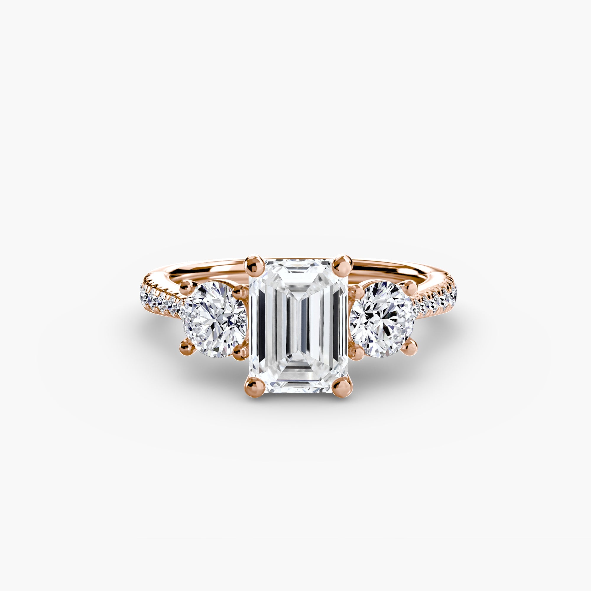 Three-Stone with Pavé Band ALZA