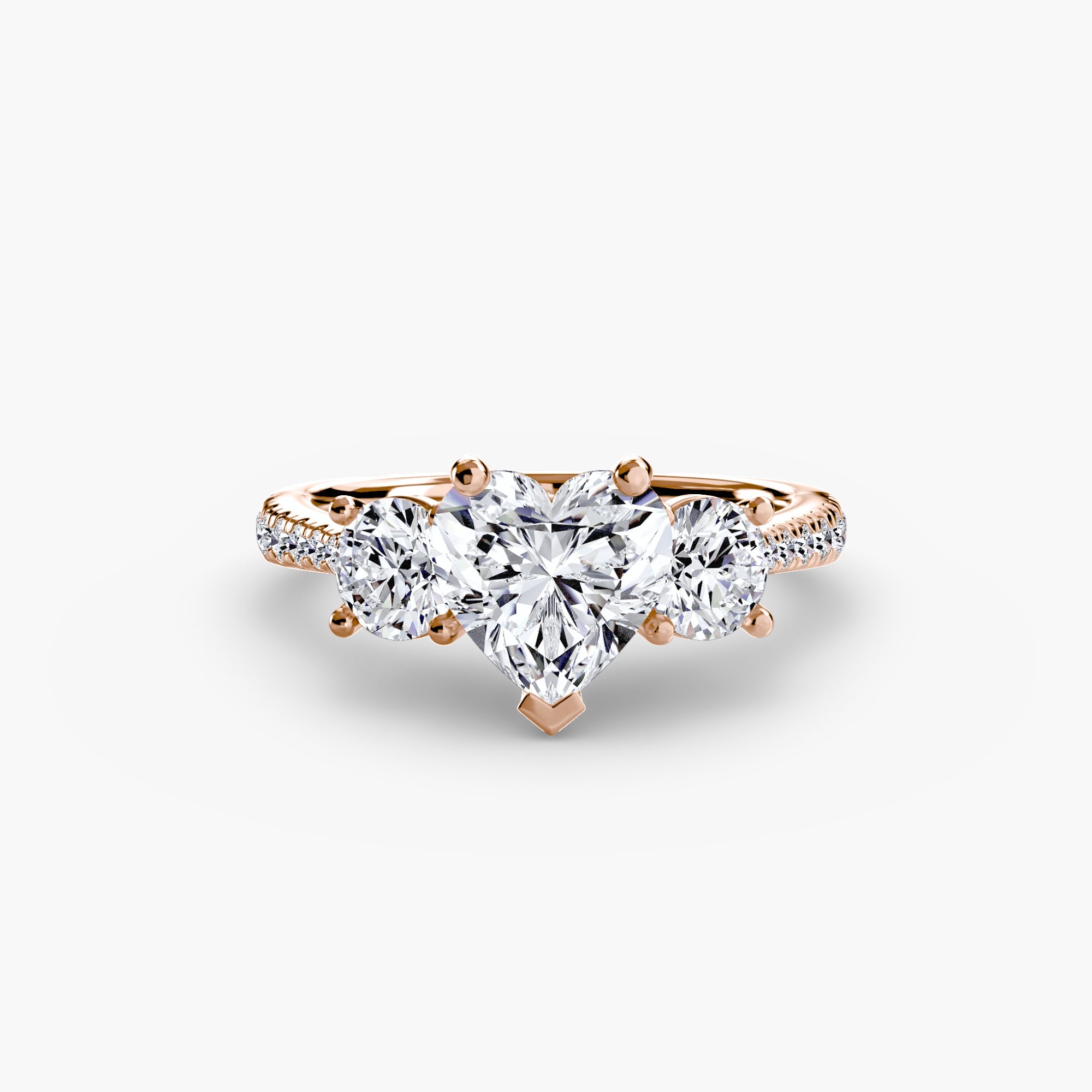 Three-Stone with Pavé Band ALZA
