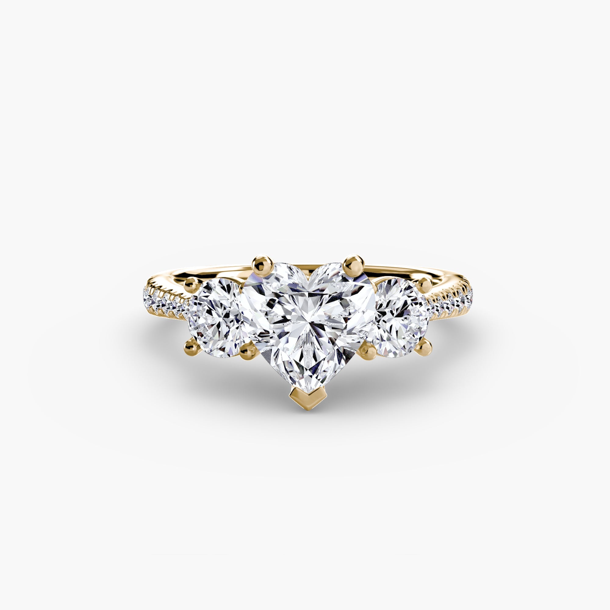 Three-Stone with Pavé Band ALZA