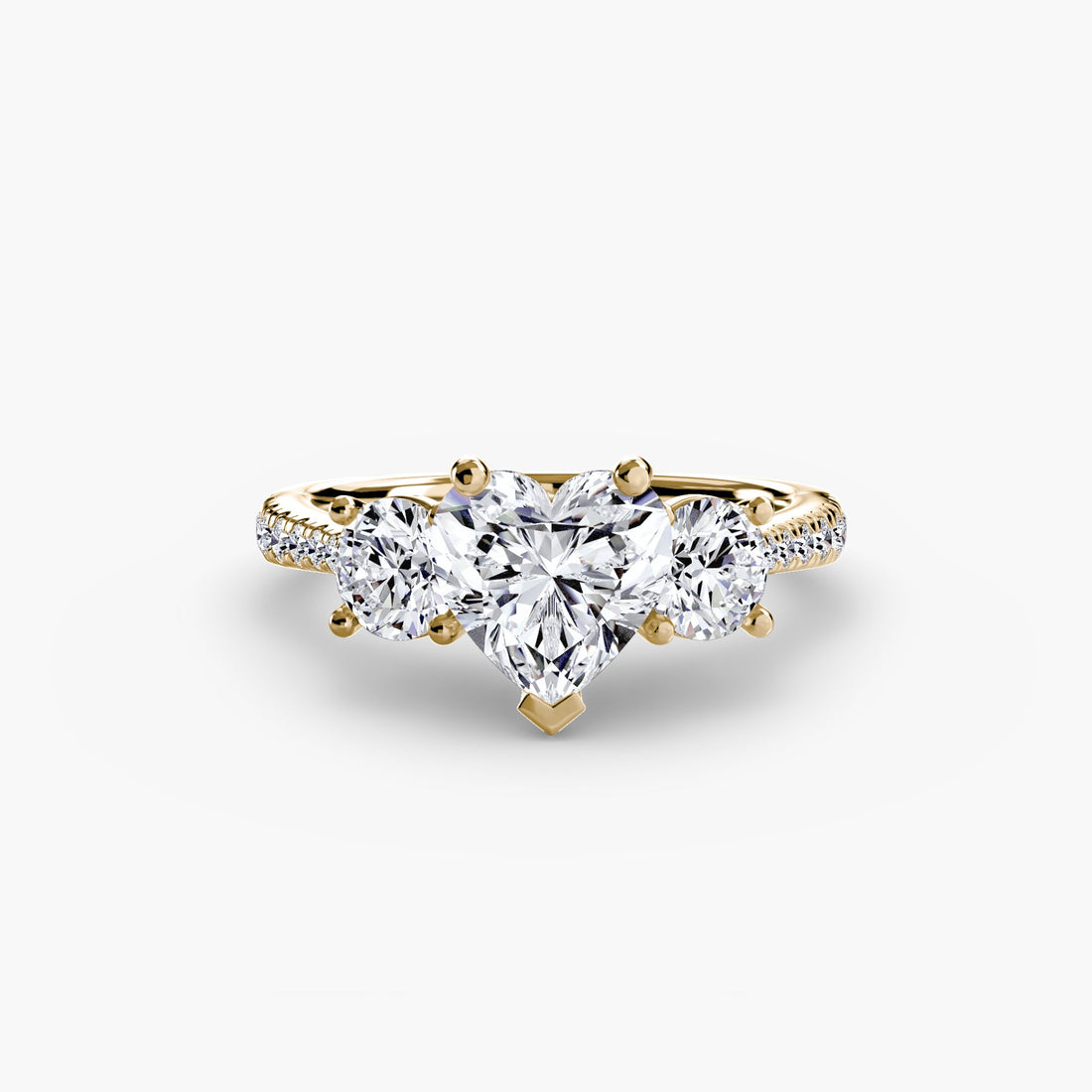 Three-Stone with Pavé Band ALZA