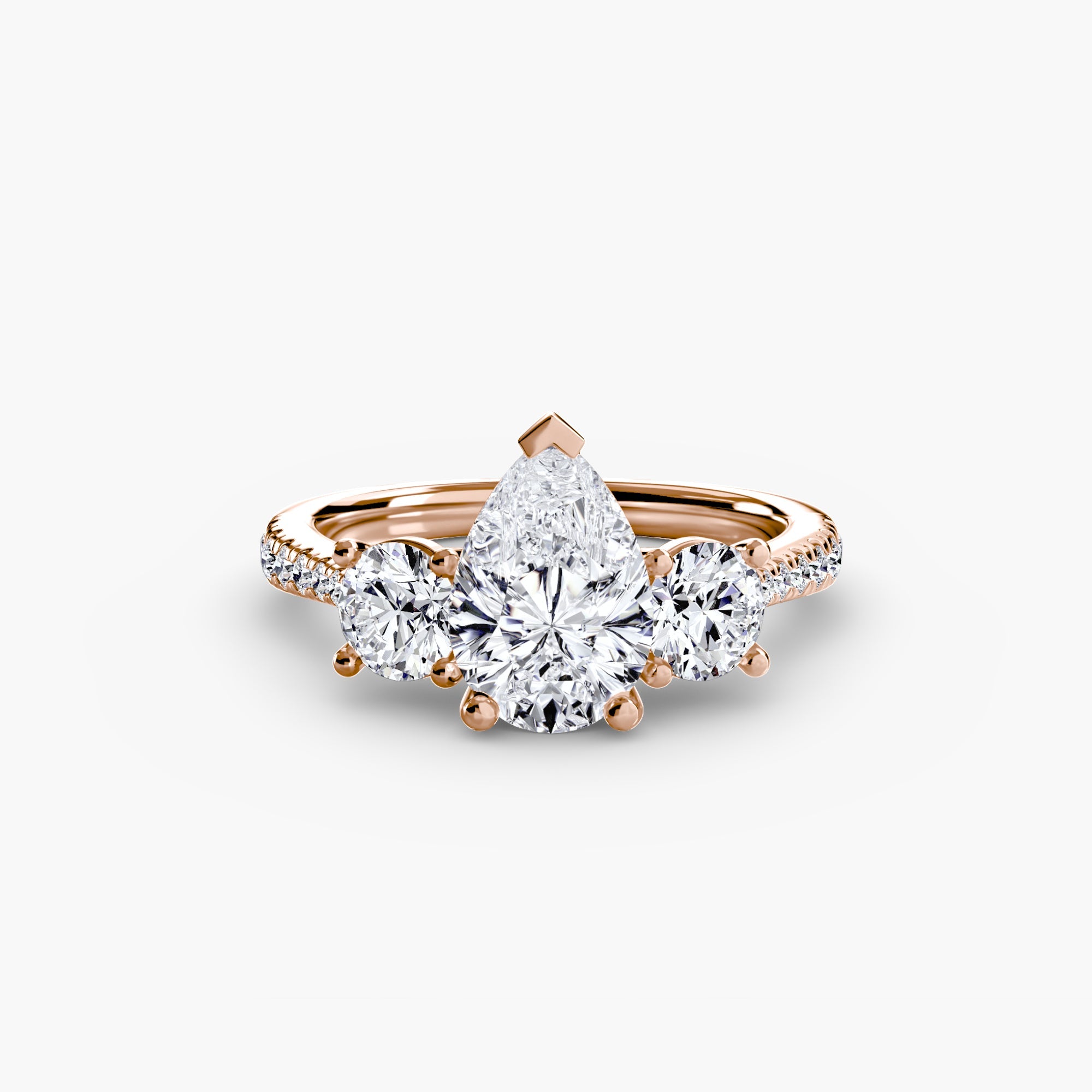 Three-Stone with Pavé Band ALZA
