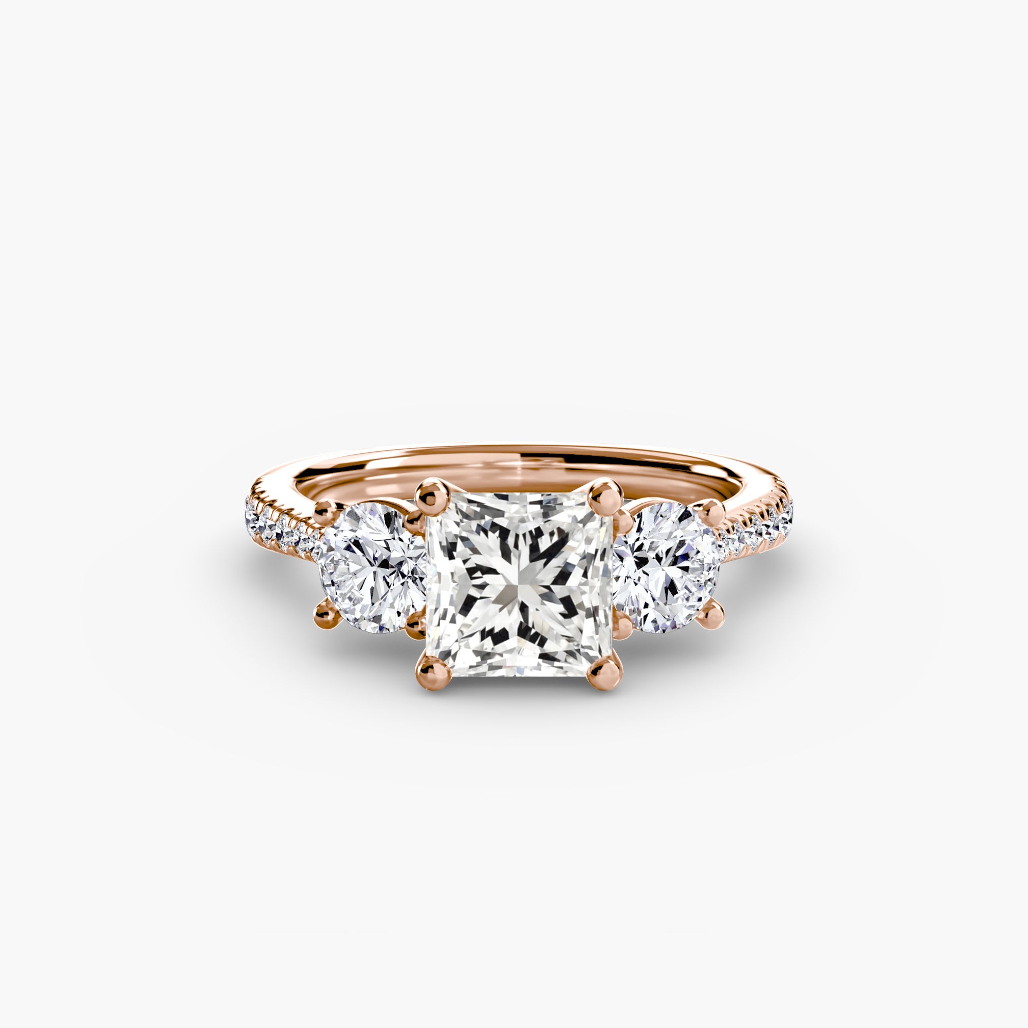 Three-Stone with Pavé Band ALZA