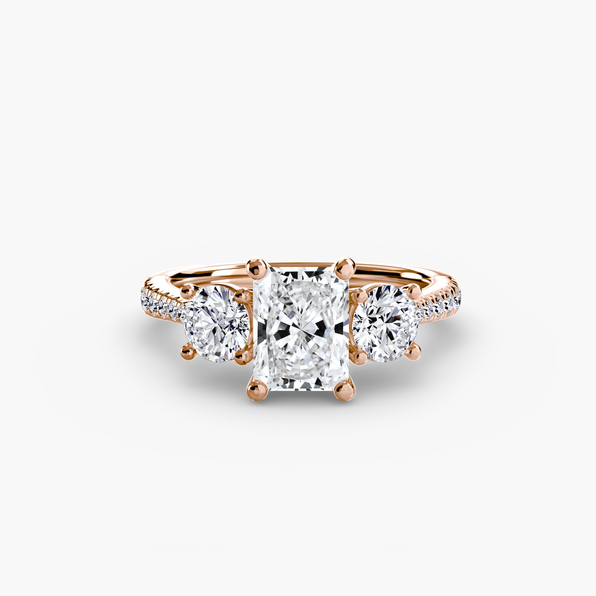 Three-Stone with Pavé Band ALZA
