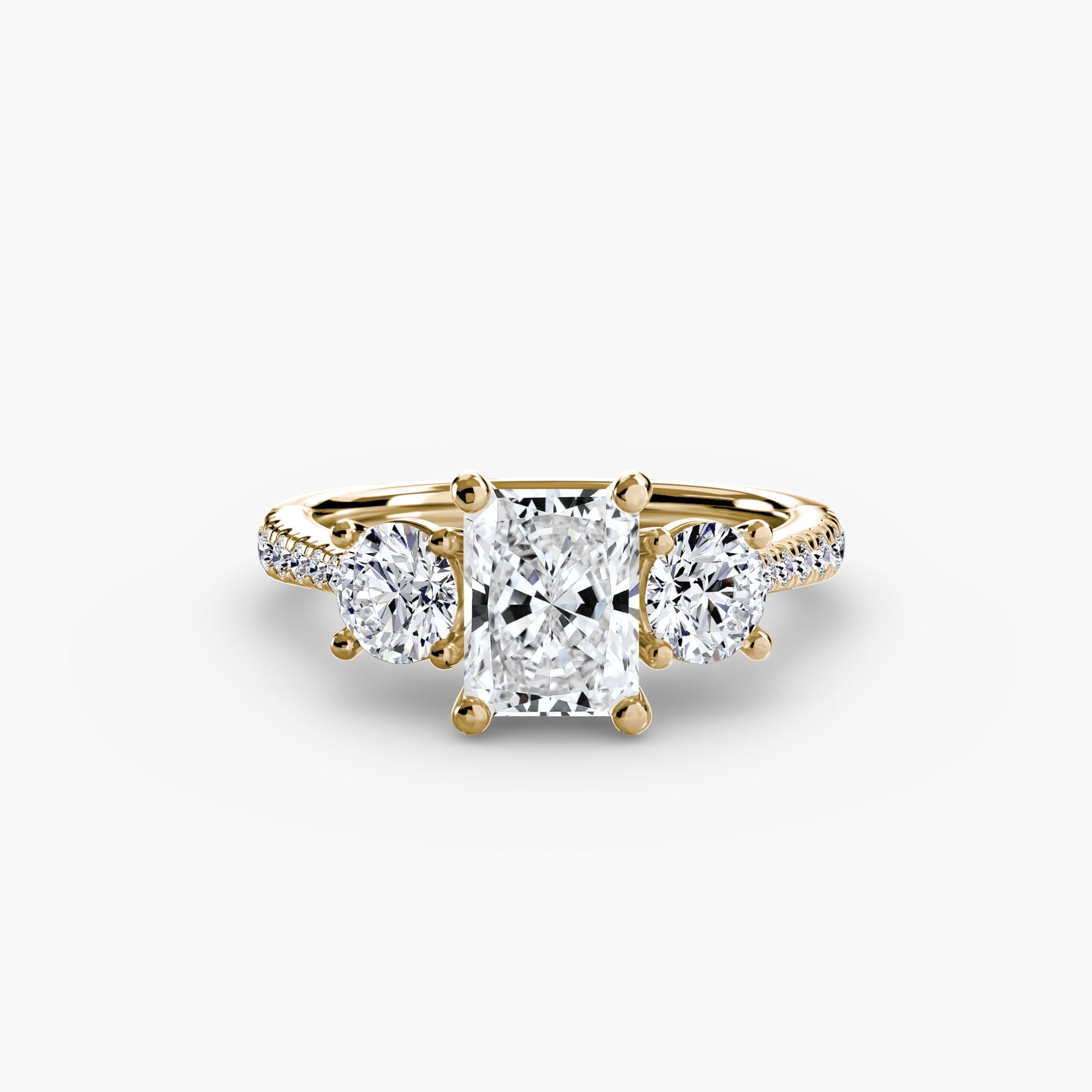 Three-Stone with Pavé Band ALZA