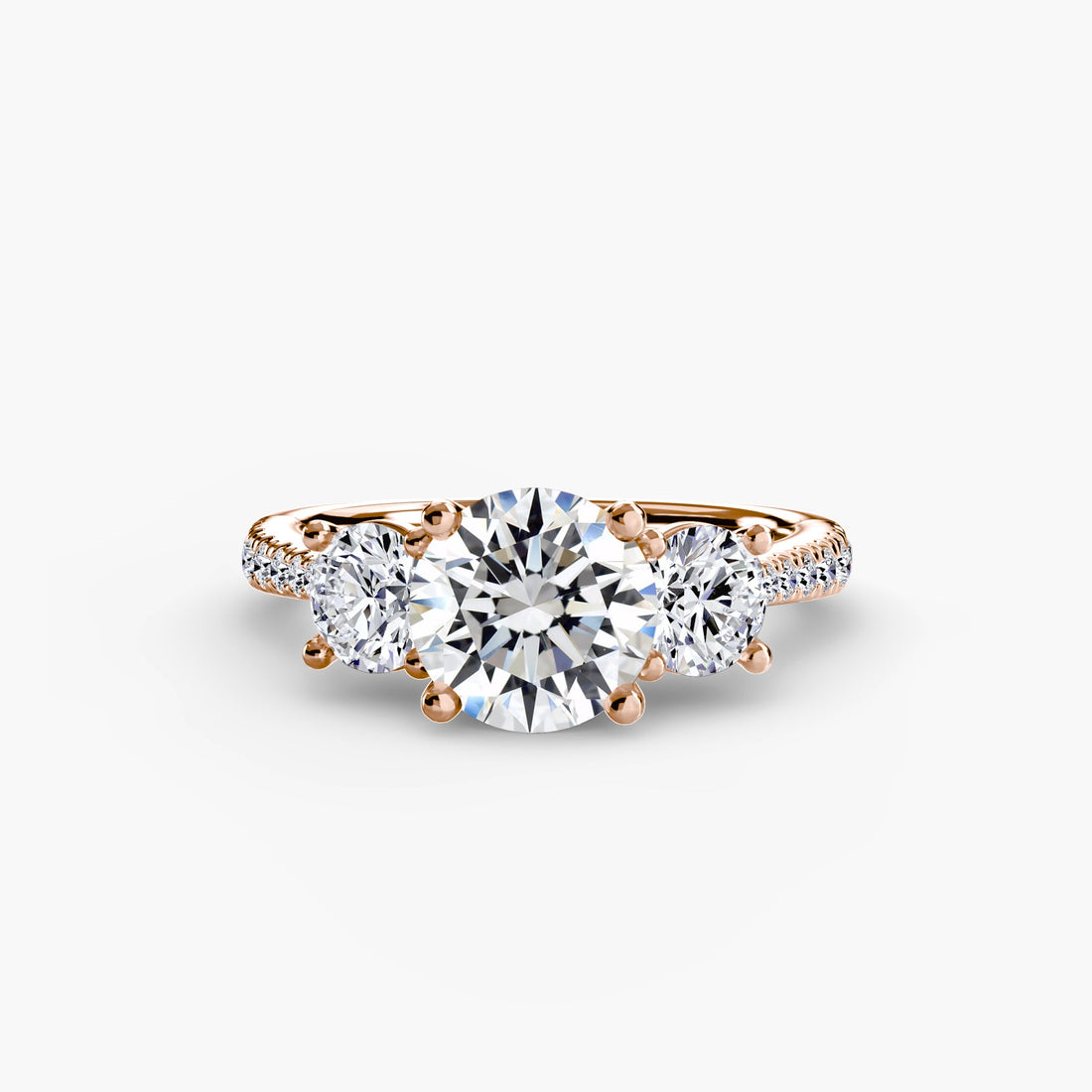 Three-Stone with Pavé Band ALZA