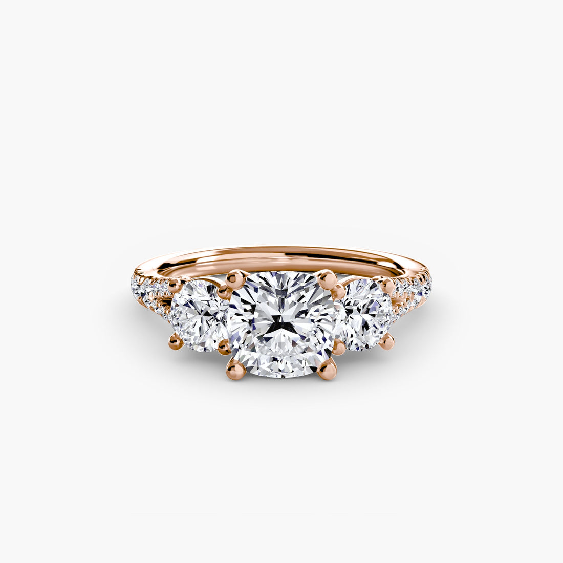 Three-Stone with Pavé Band 3 ALZA