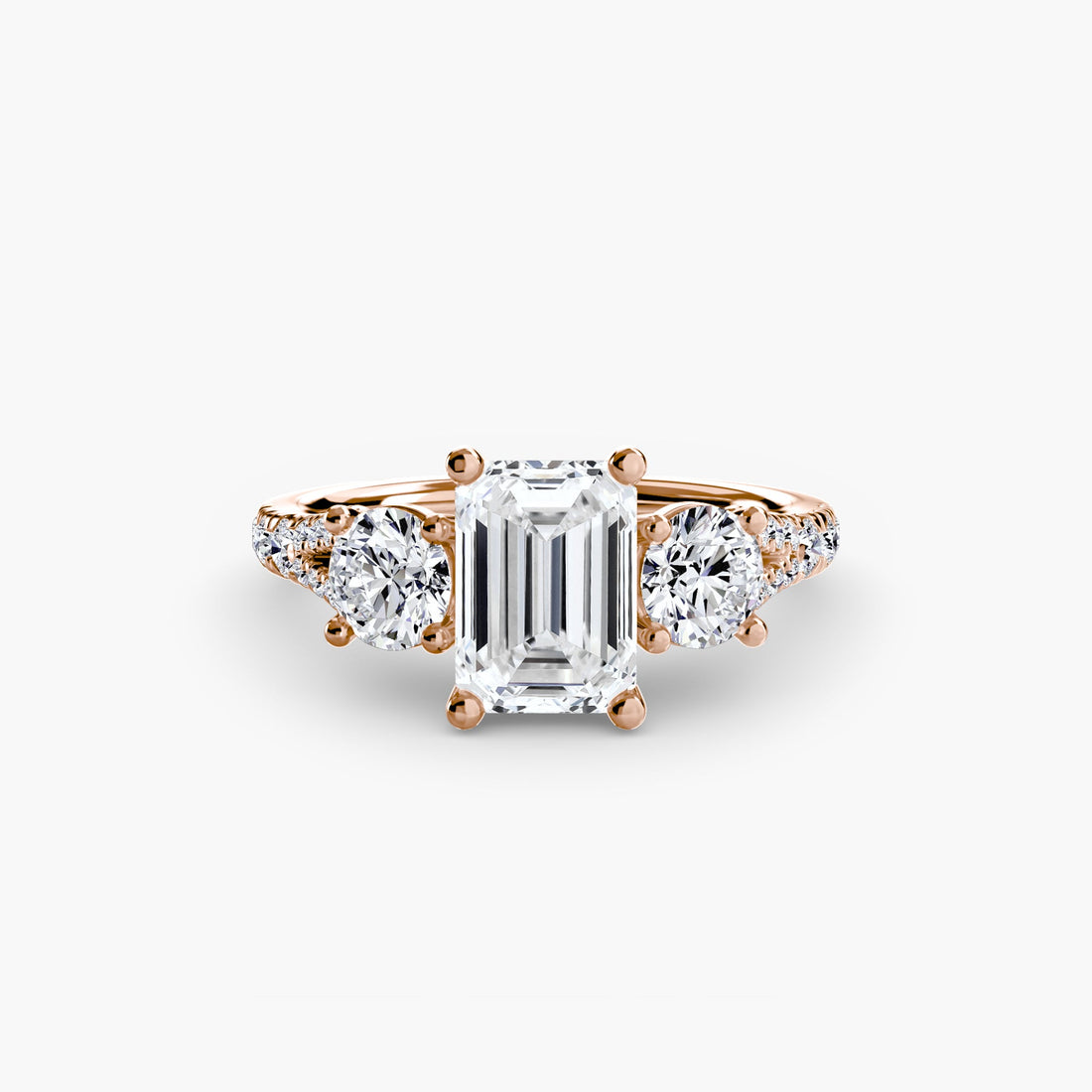 Three-Stone with Pavé Band 3 ALZA