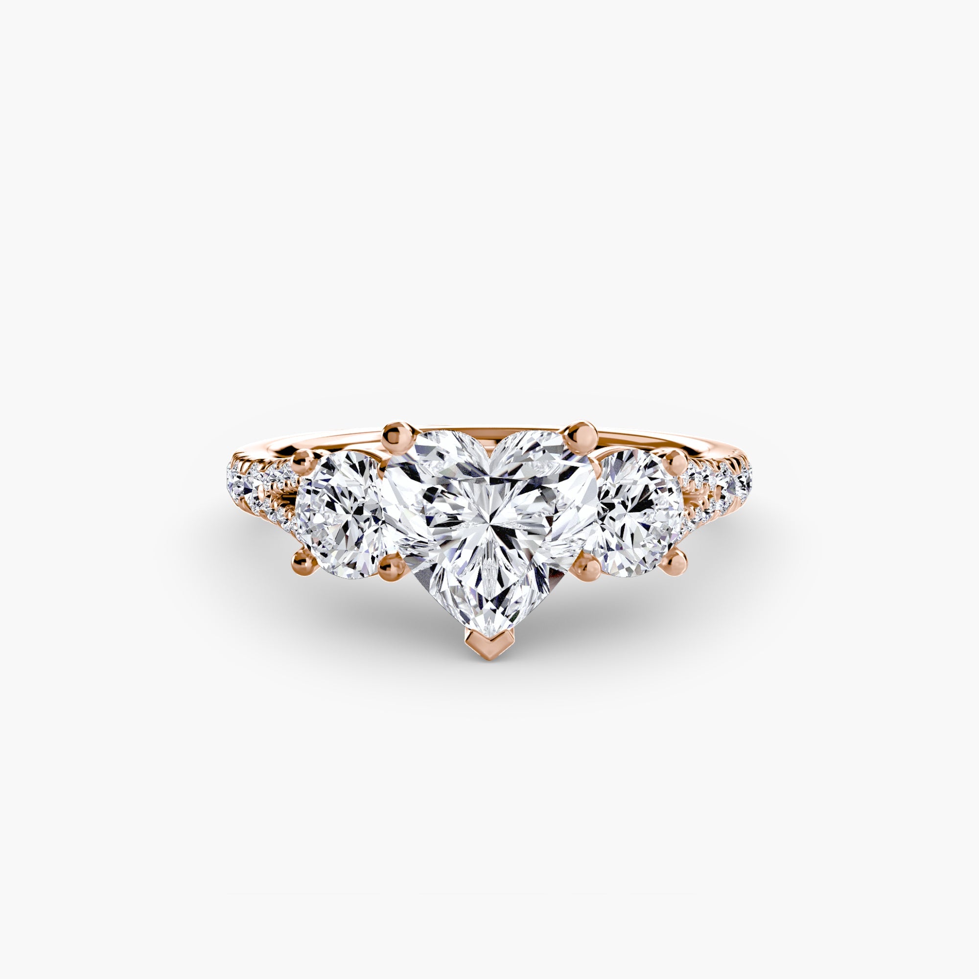 Three-Stone with Pavé Band 3 ALZA