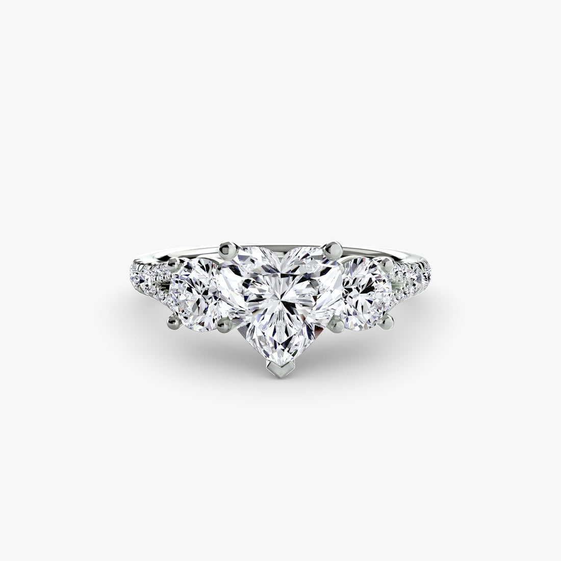 Three-Stone with Pavé Band 3 ALZA