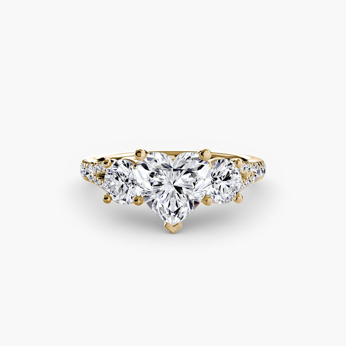 Three-Stone with Pavé Band 3 ALZA