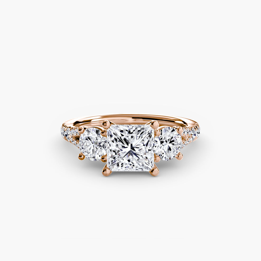 Three-Stone with Pavé Band 3 ALZA