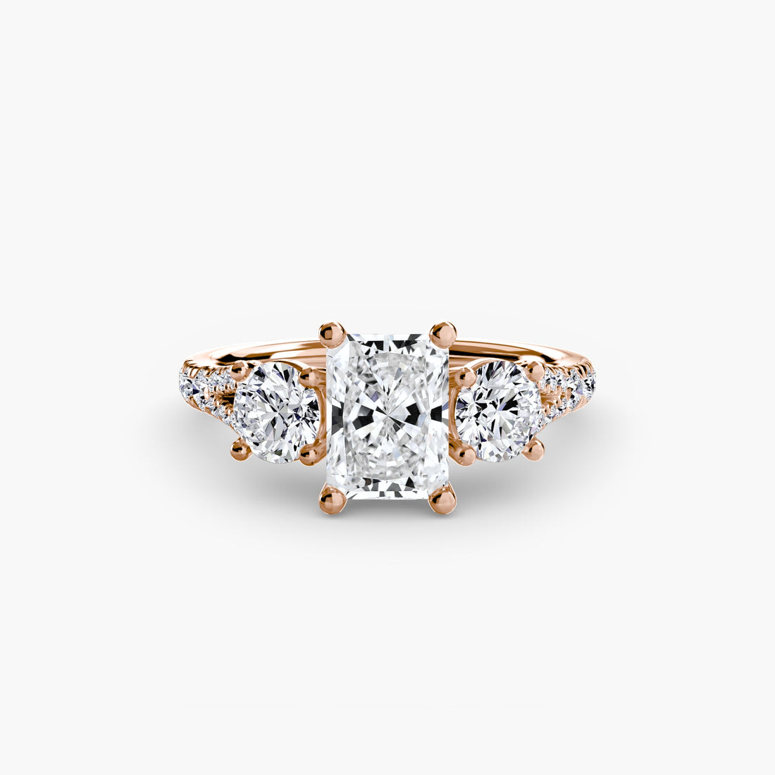 Three-Stone with Pavé Band 3 ALZA