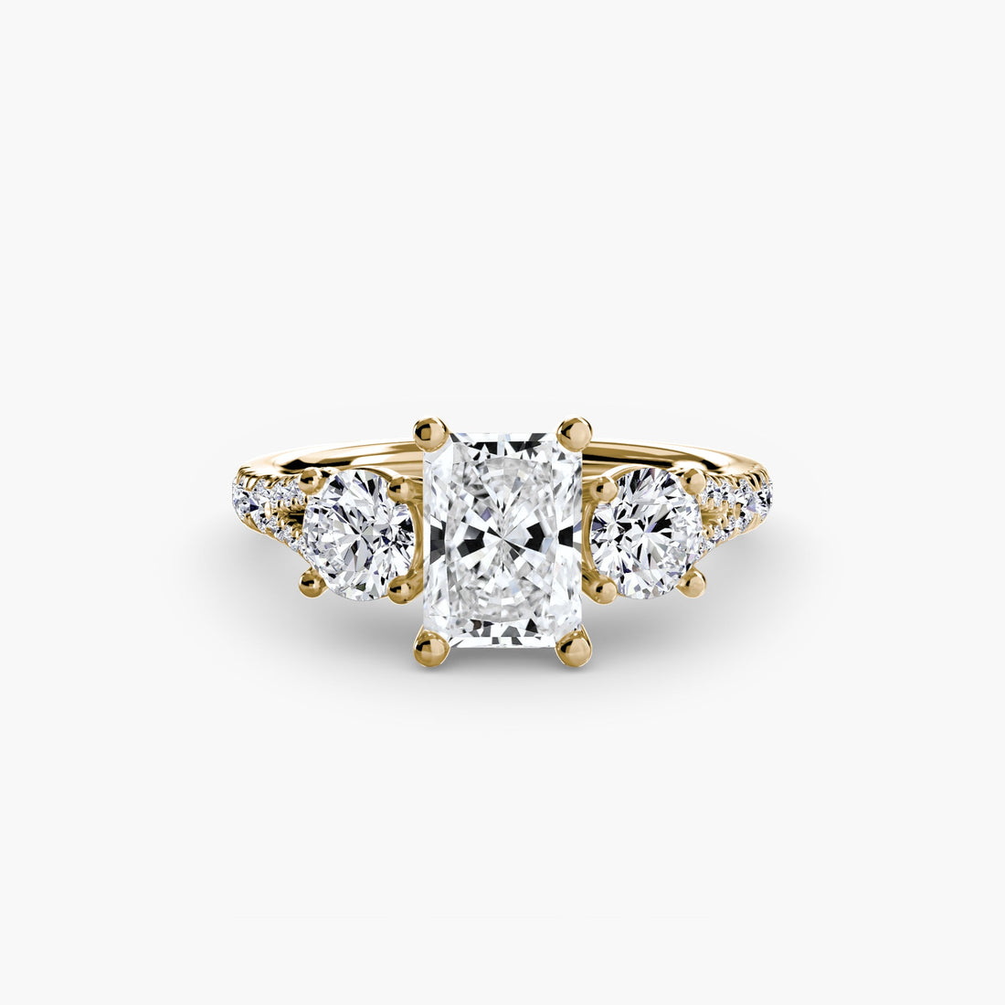 Three-Stone with Pavé Band 3 ALZA