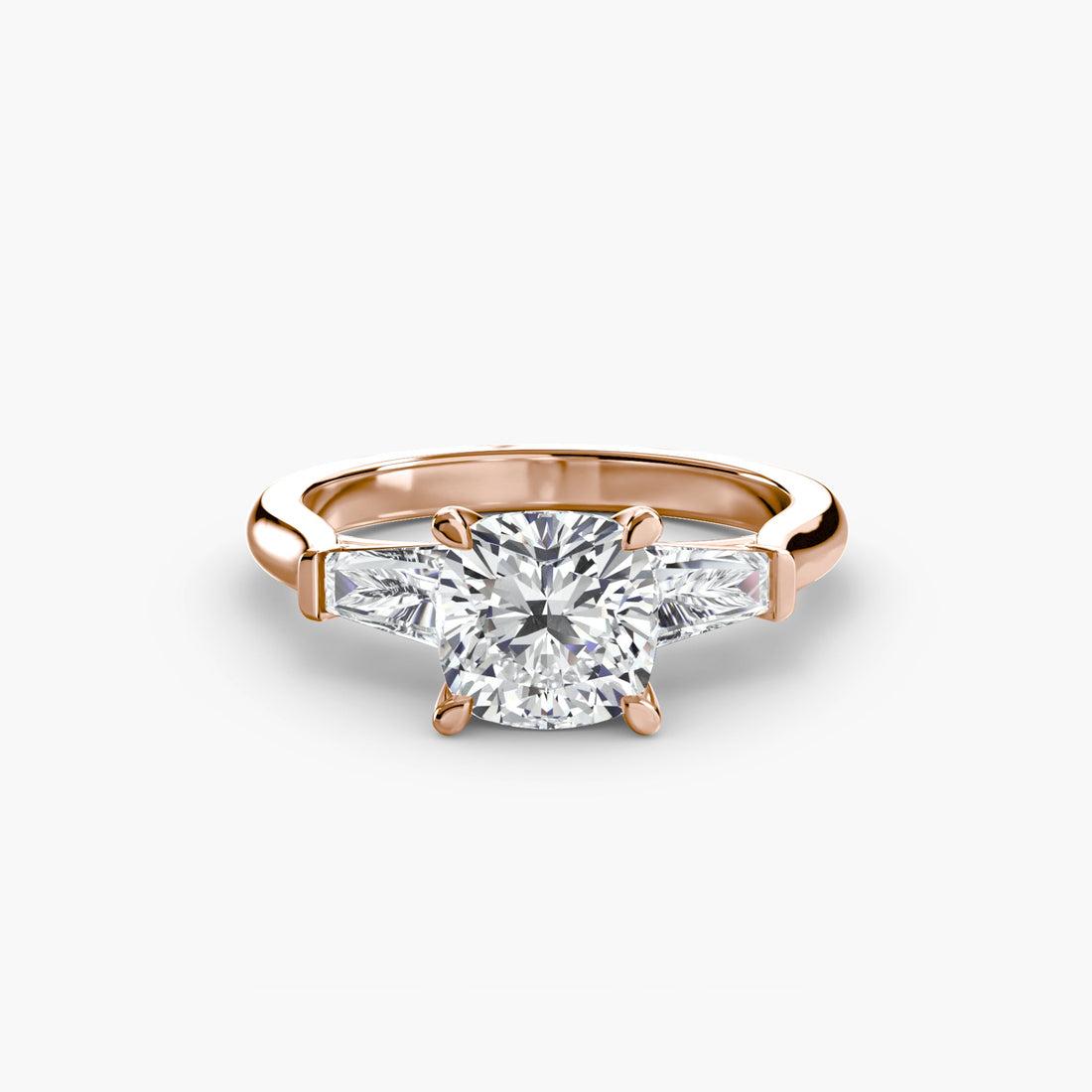 Three-Stone Ring (Baguette Side Stones) ALZA