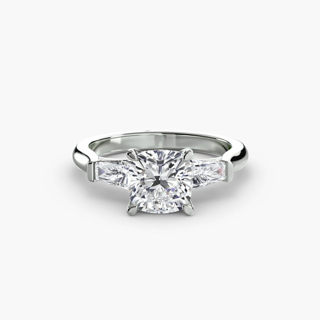 Three-Stone Ring (Baguette Side Stones) ALZA