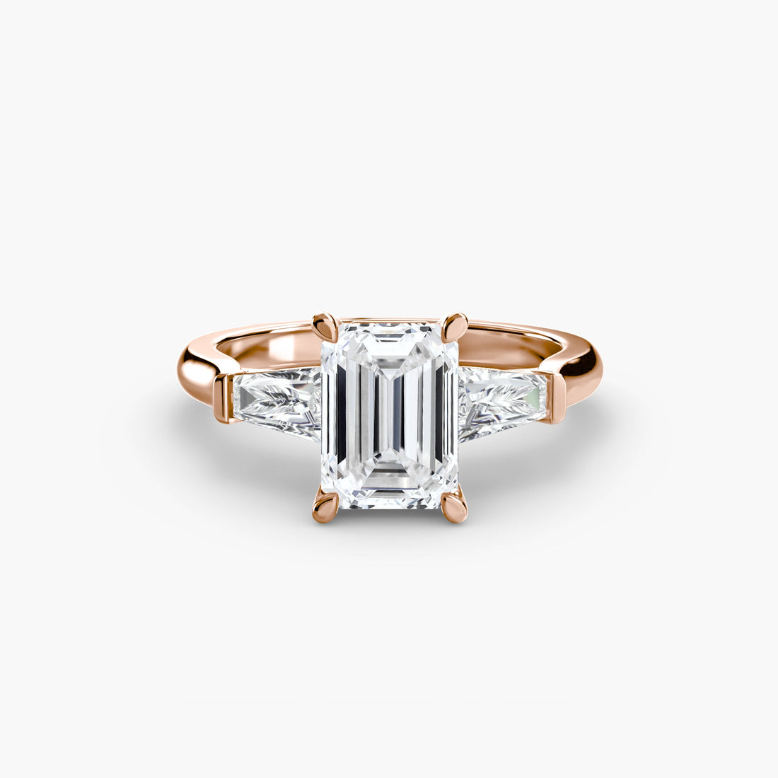 Three-Stone Ring (Baguette Side Stones) ALZA