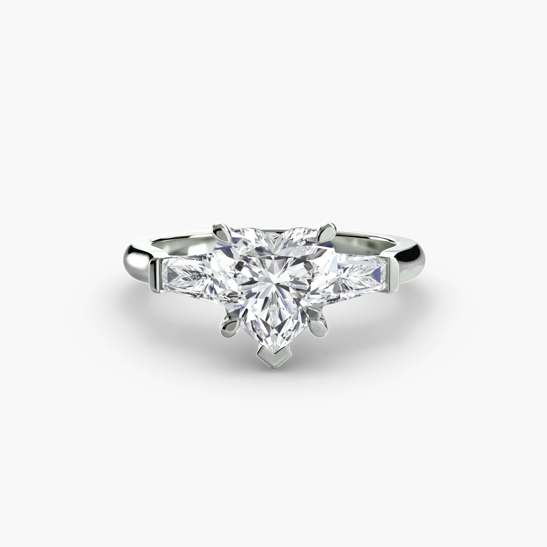 Three-Stone Ring (Baguette Side Stones) ALZA