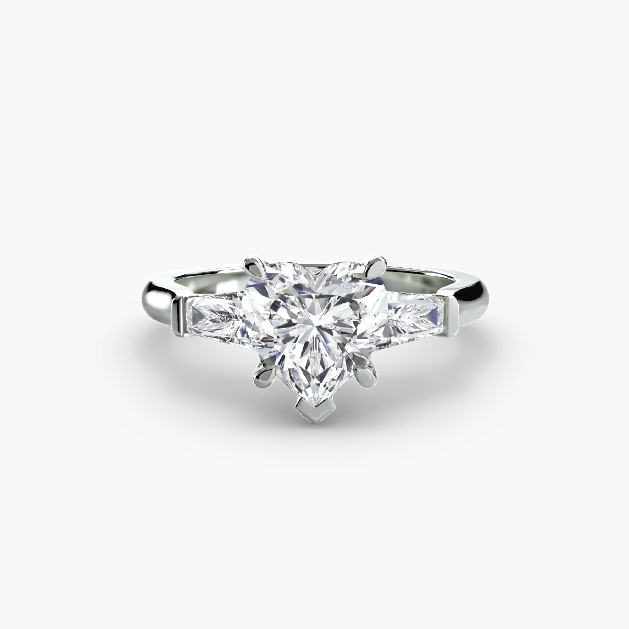 Three-Stone Ring (Baguette Side Stones) ALZA