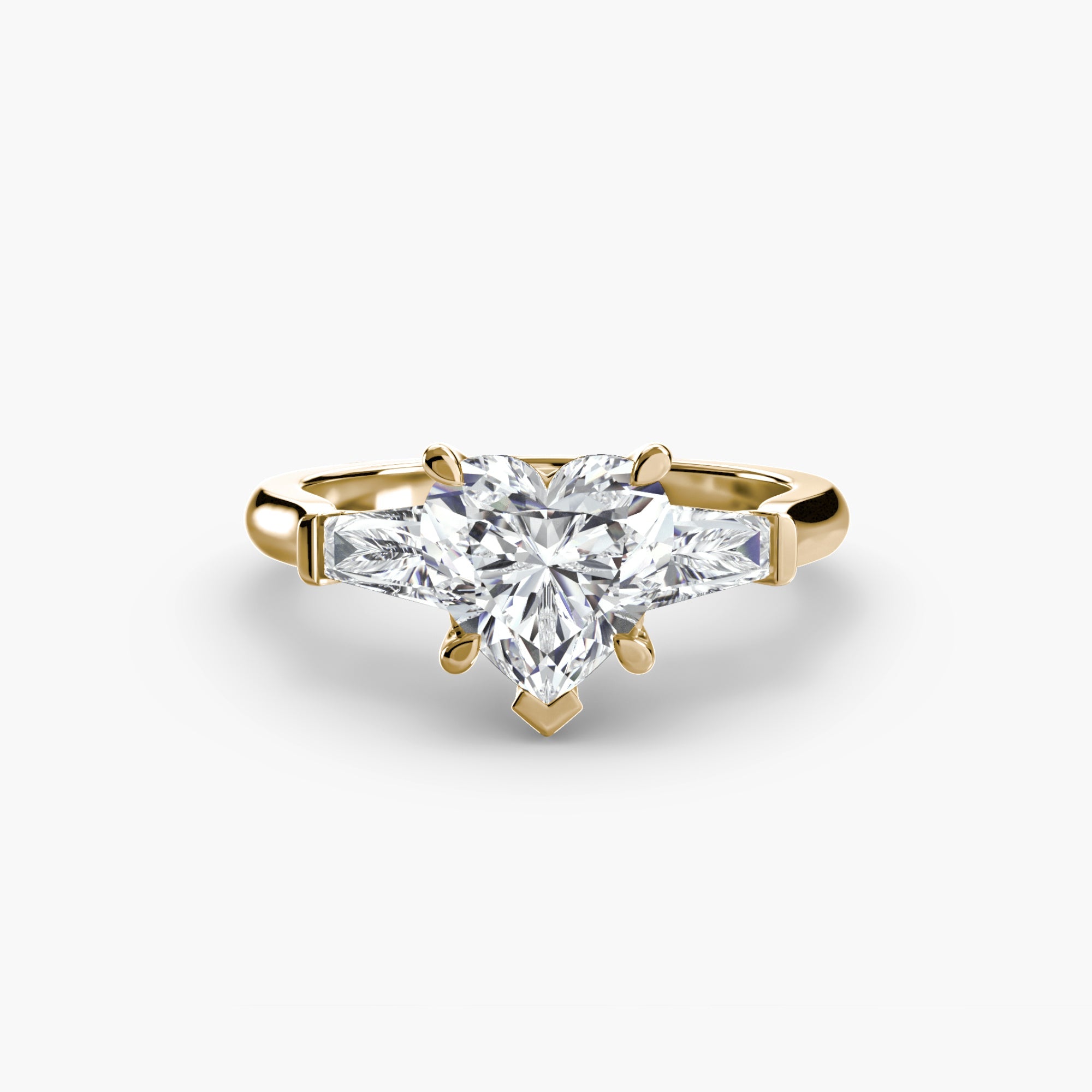 Three-Stone Ring (Baguette Side Stones) ALZA