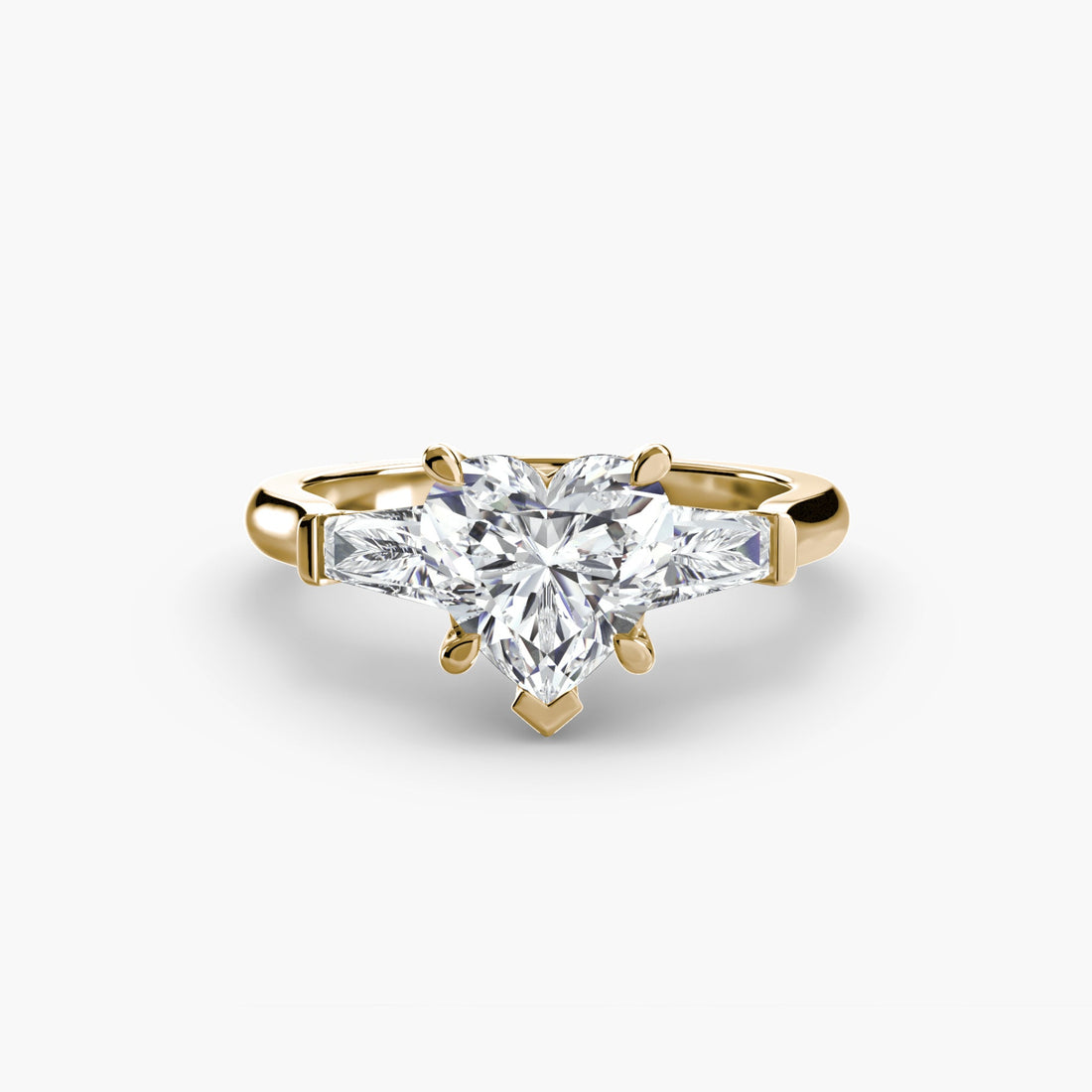 Three-Stone Ring (Baguette Side Stones) ALZA