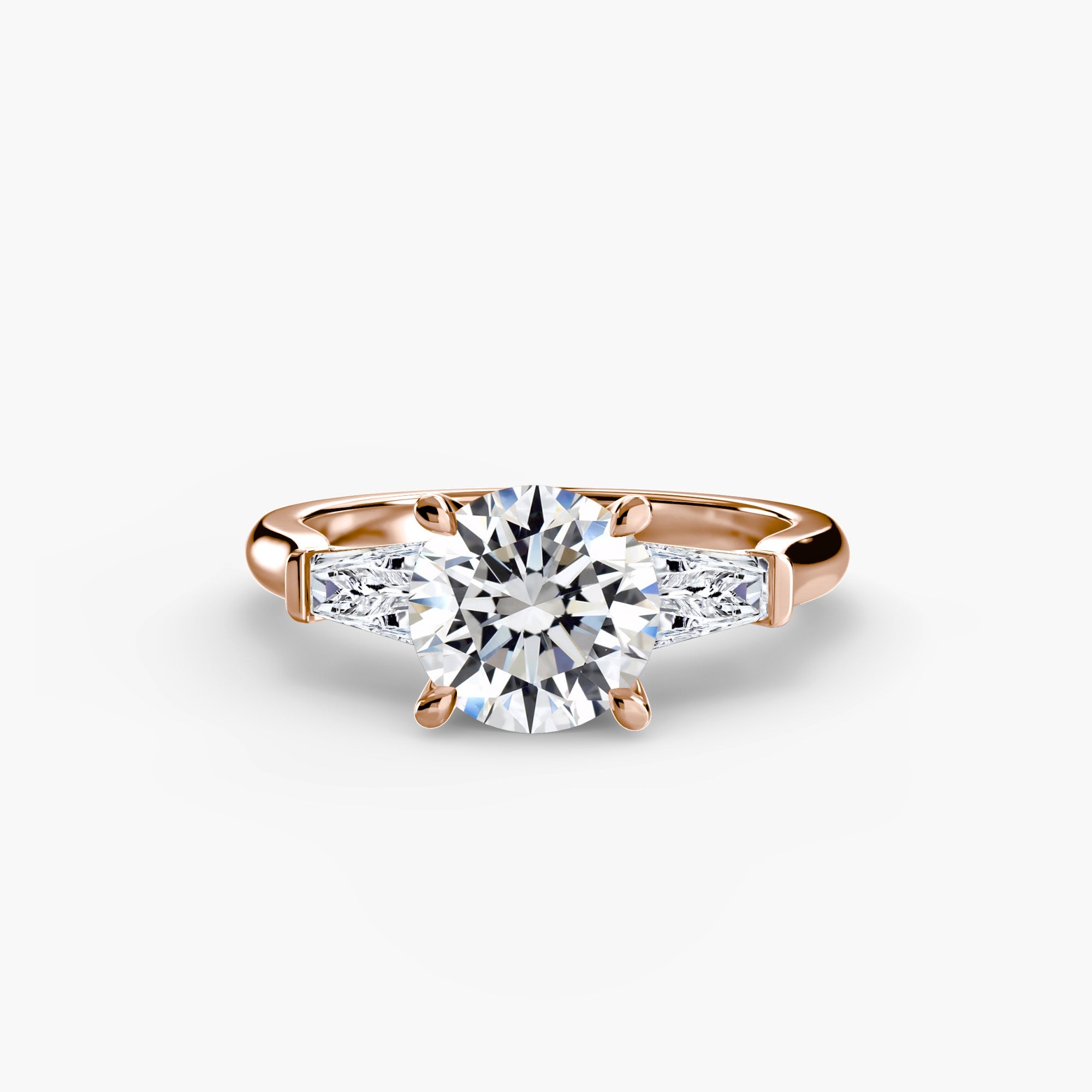 Three-Stone Ring (Baguette Side Stones) ALZA