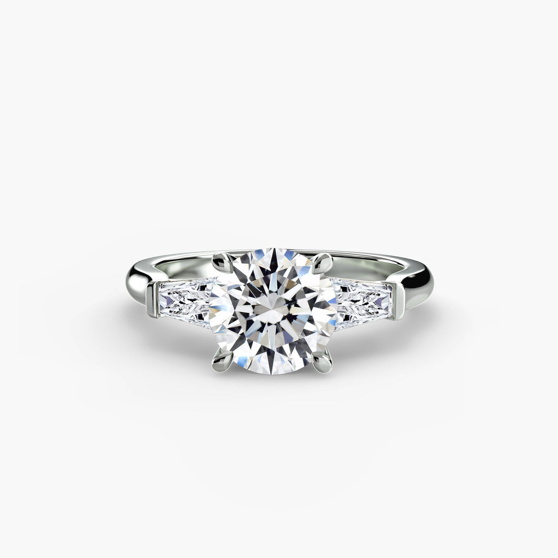 Three-Stone Ring (Baguette Side Stones) ALZA