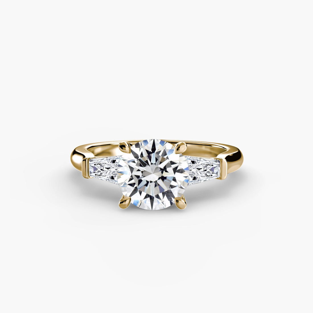 Three-Stone Ring (Baguette Side Stones) ALZA