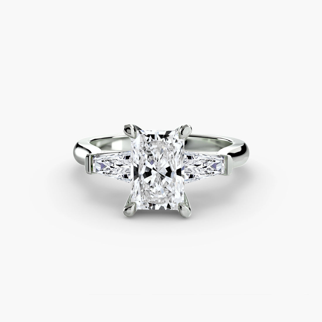 Three-Stone Ring (Baguette Side Stones) 2 ALZA
