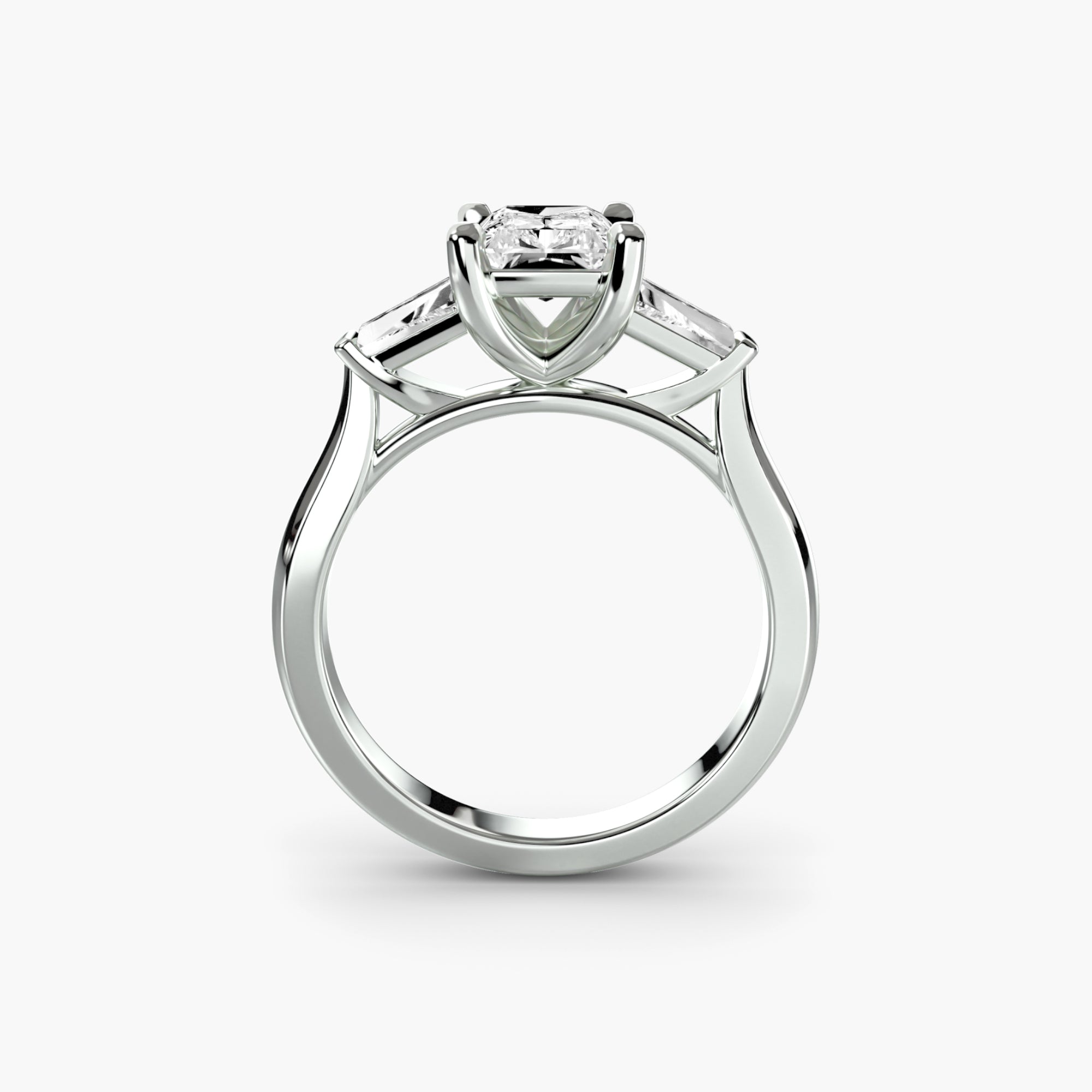 Three-Stone Ring (Baguette Side Stones) 2 ALZA