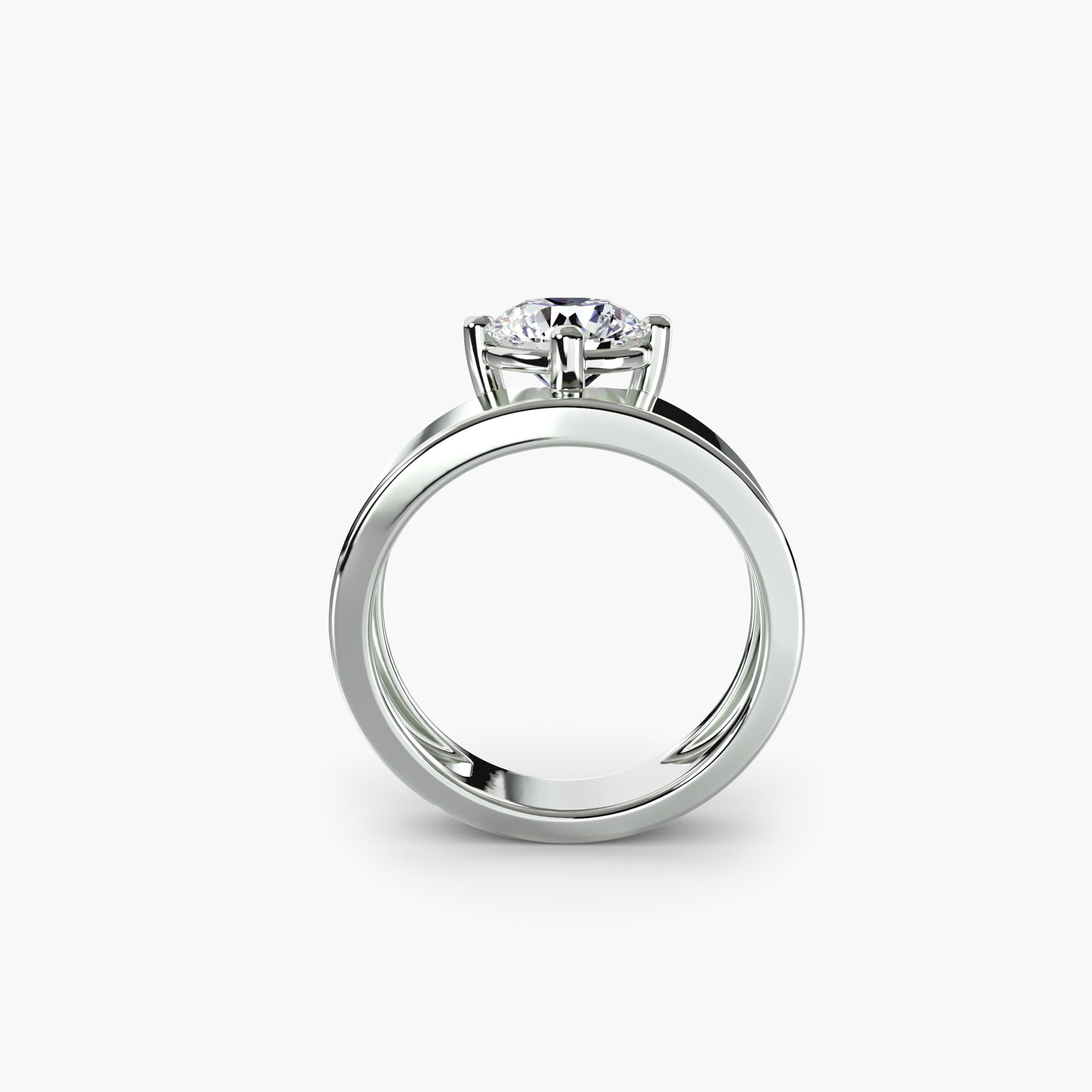 Wide Band Solitaire ALZA
