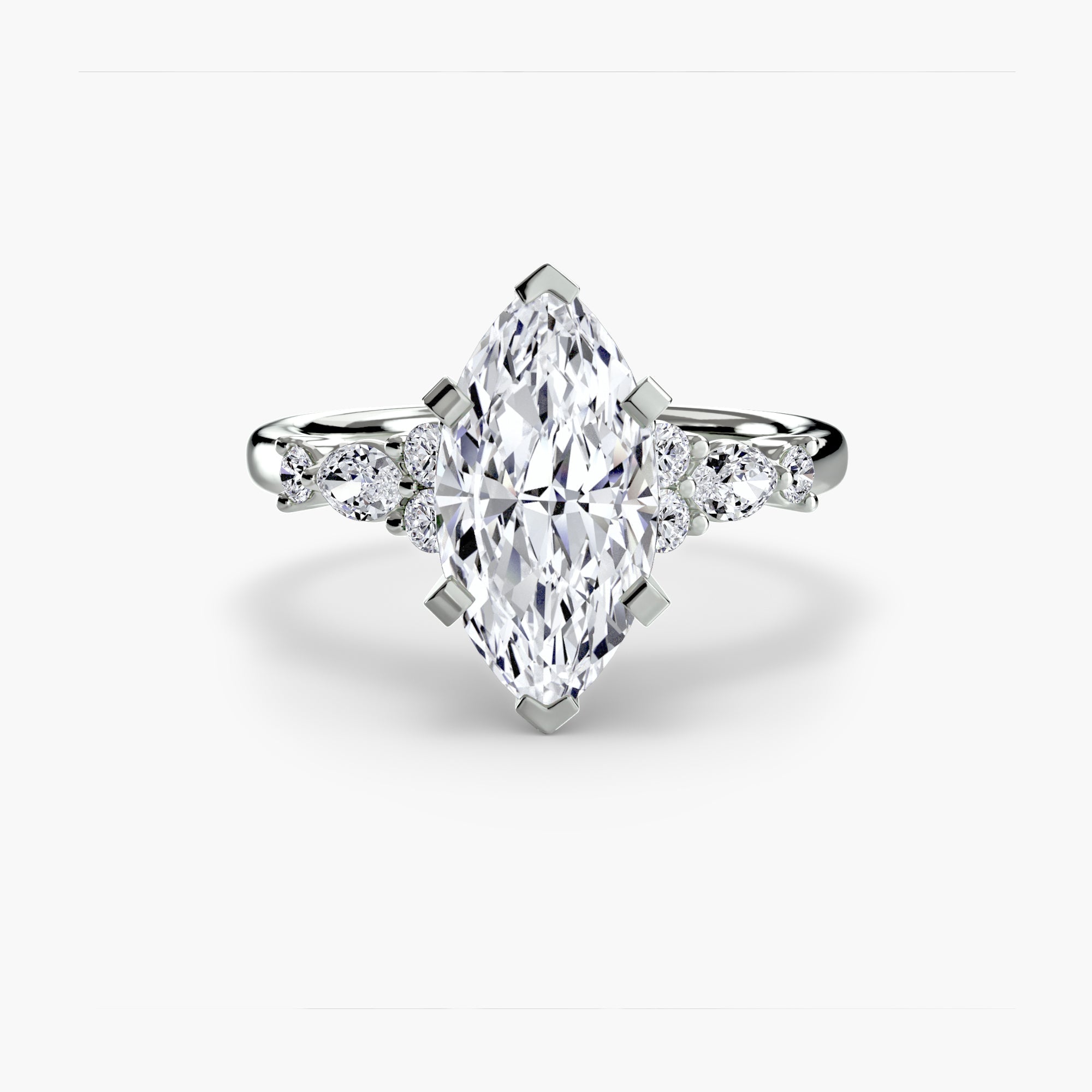 The Floral Accent Solitaire ALZA