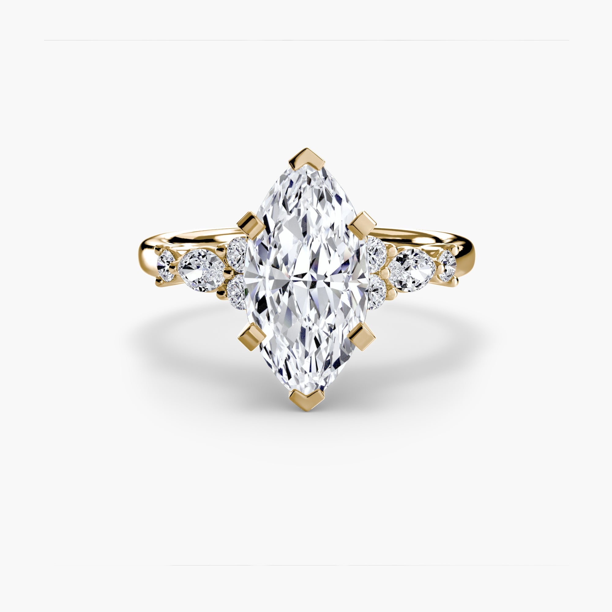 The Floral Accent Solitaire ALZA