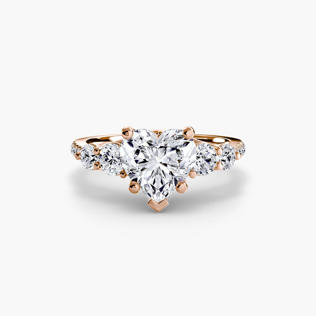Five Stone Ring with Pavé Band ALZA