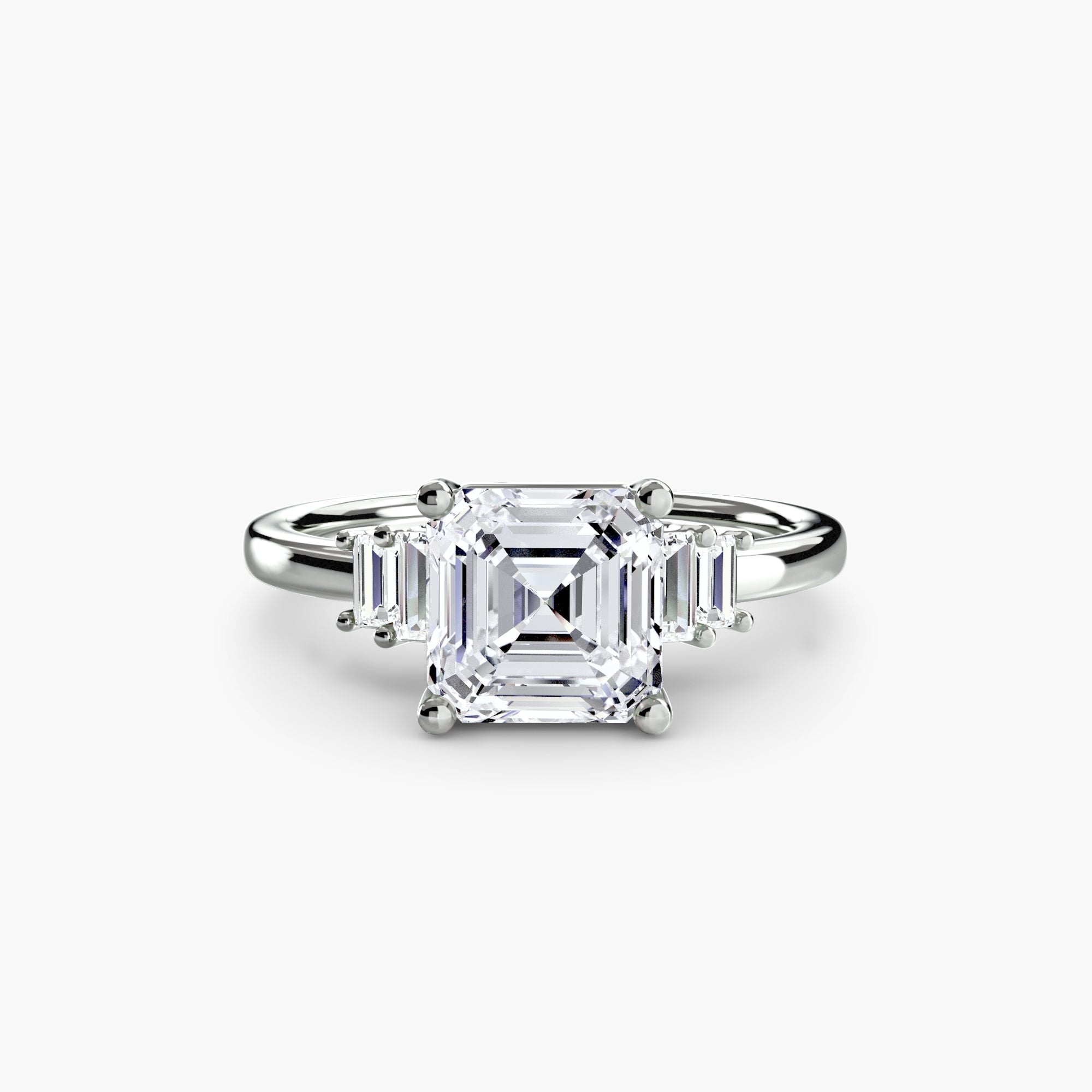 Baguette Accent Solitaire ALZA