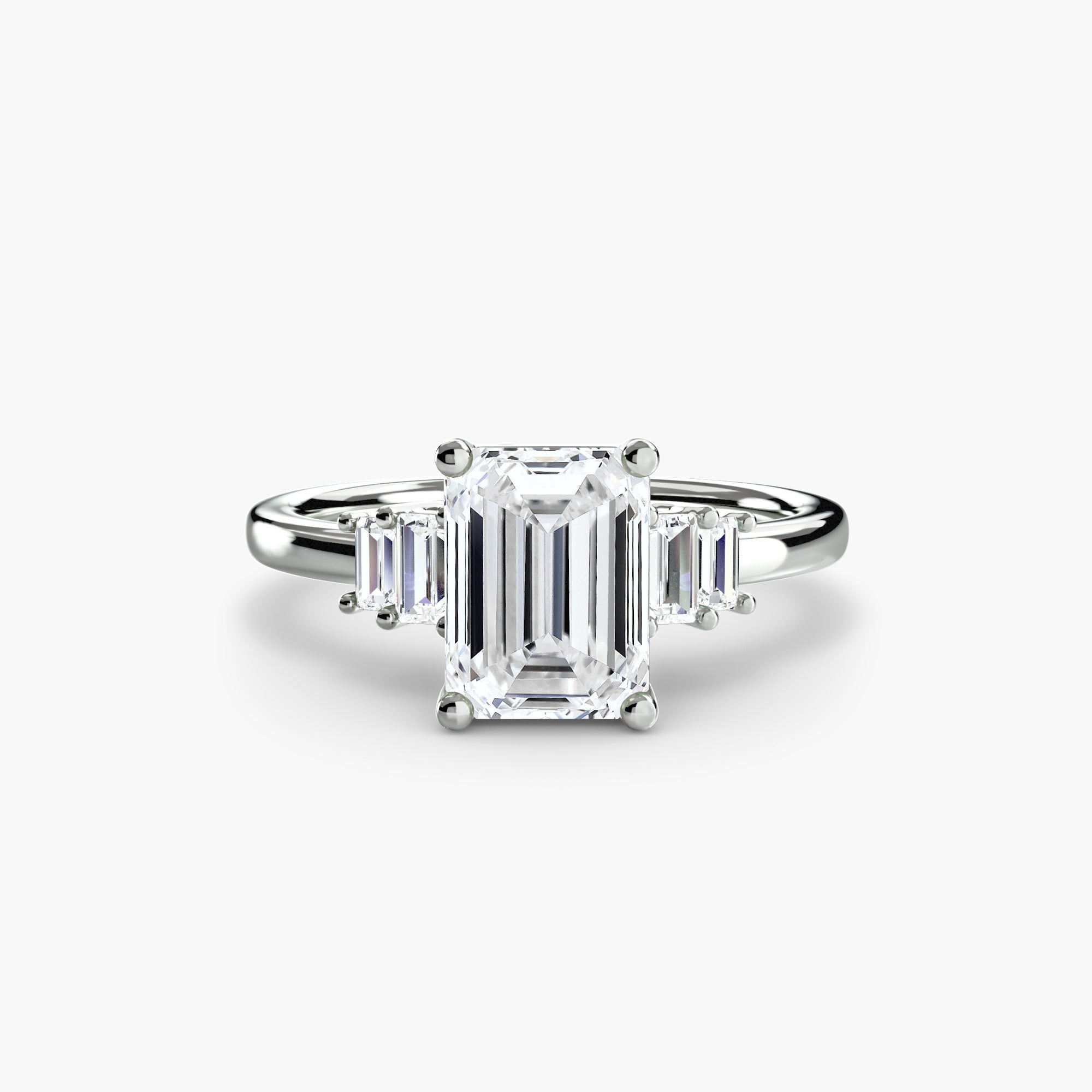 Baguette Accent Solitaire ALZA