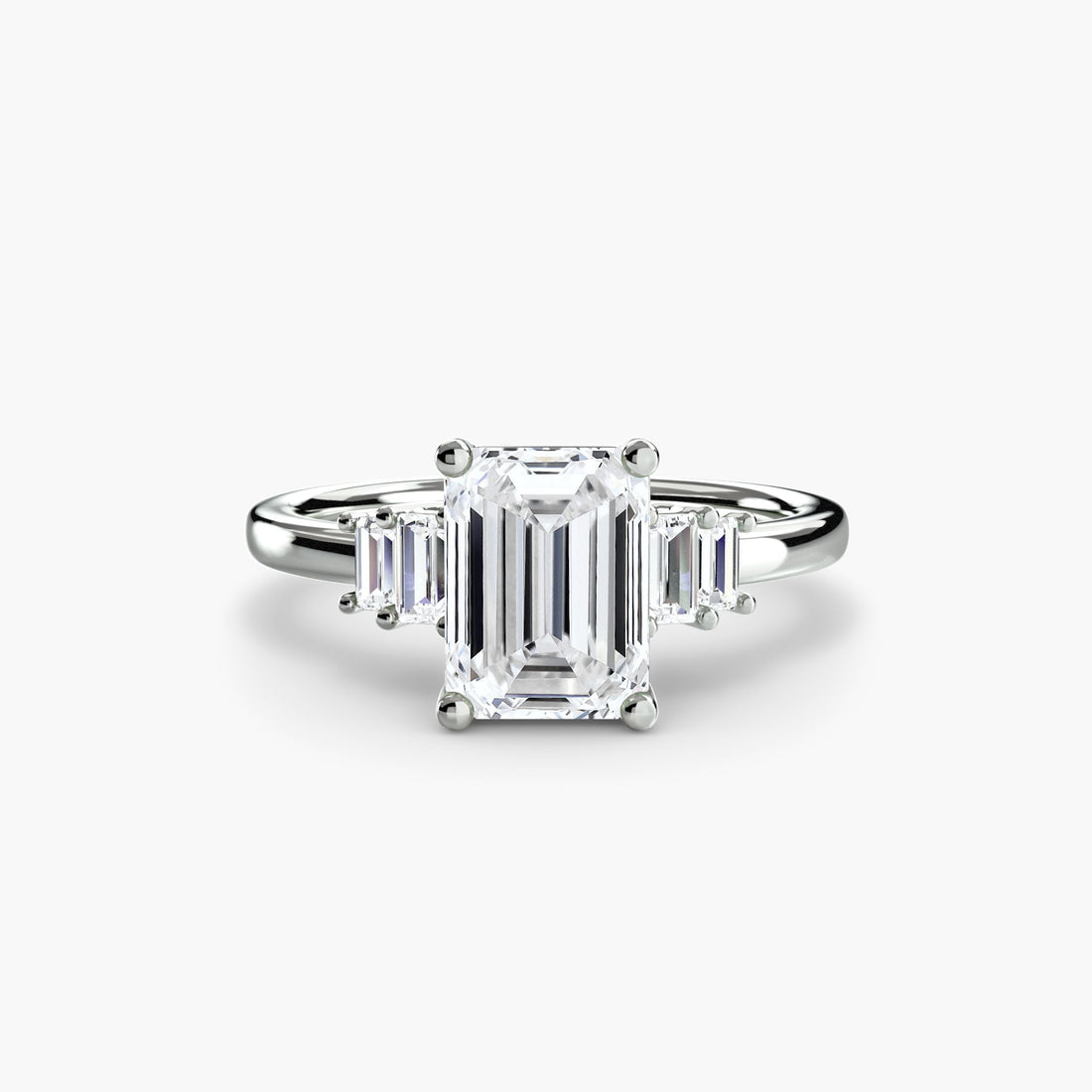 Baguette Accent Solitaire ALZA