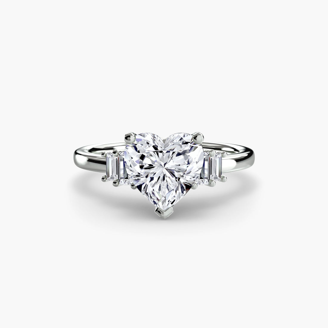 Baguette Accent Solitaire ALZA