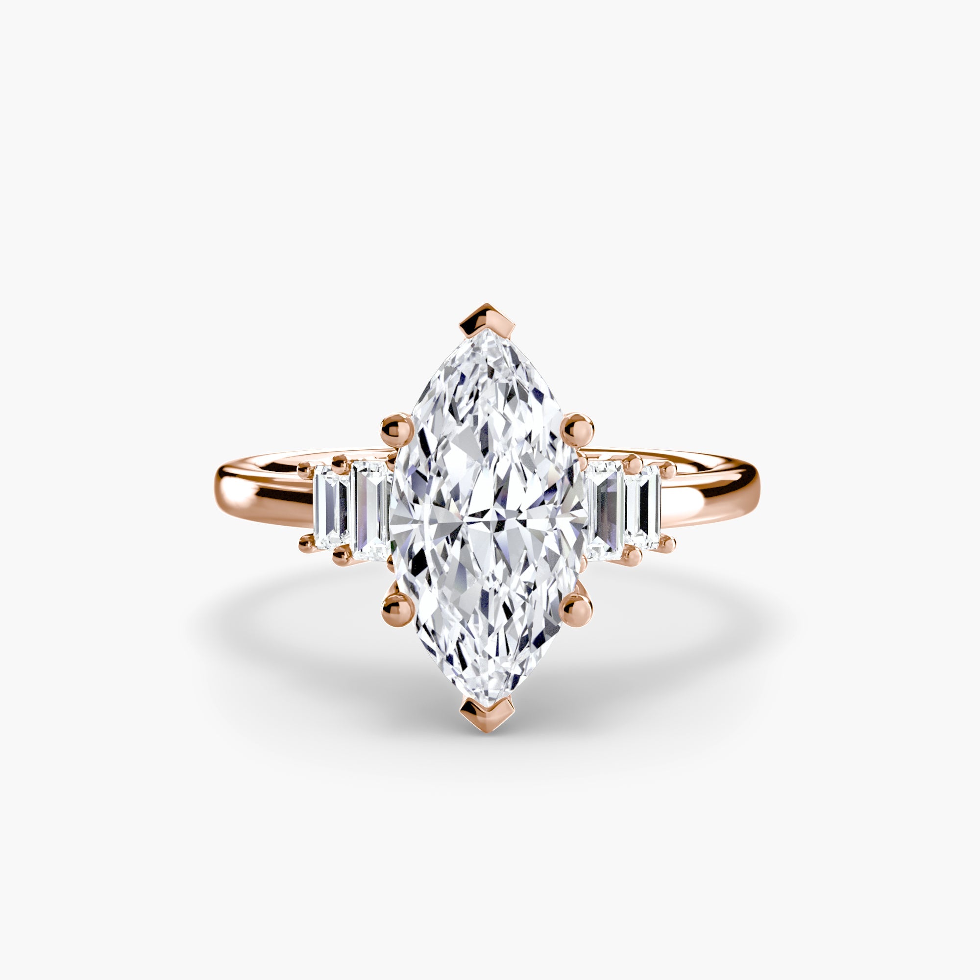 Baguette Accent Solitaire ALZA
