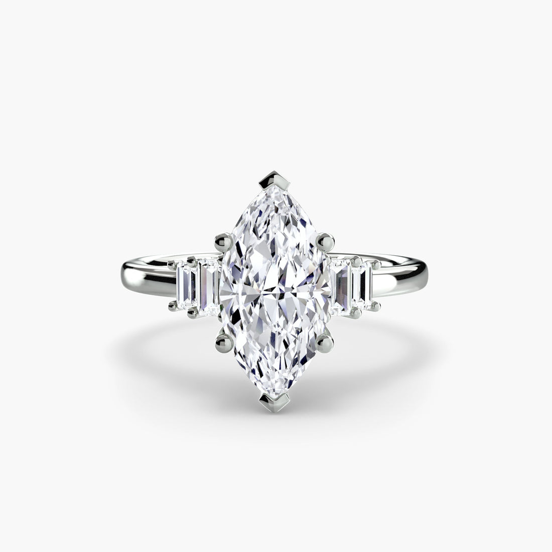 Baguette Accent Solitaire ALZA