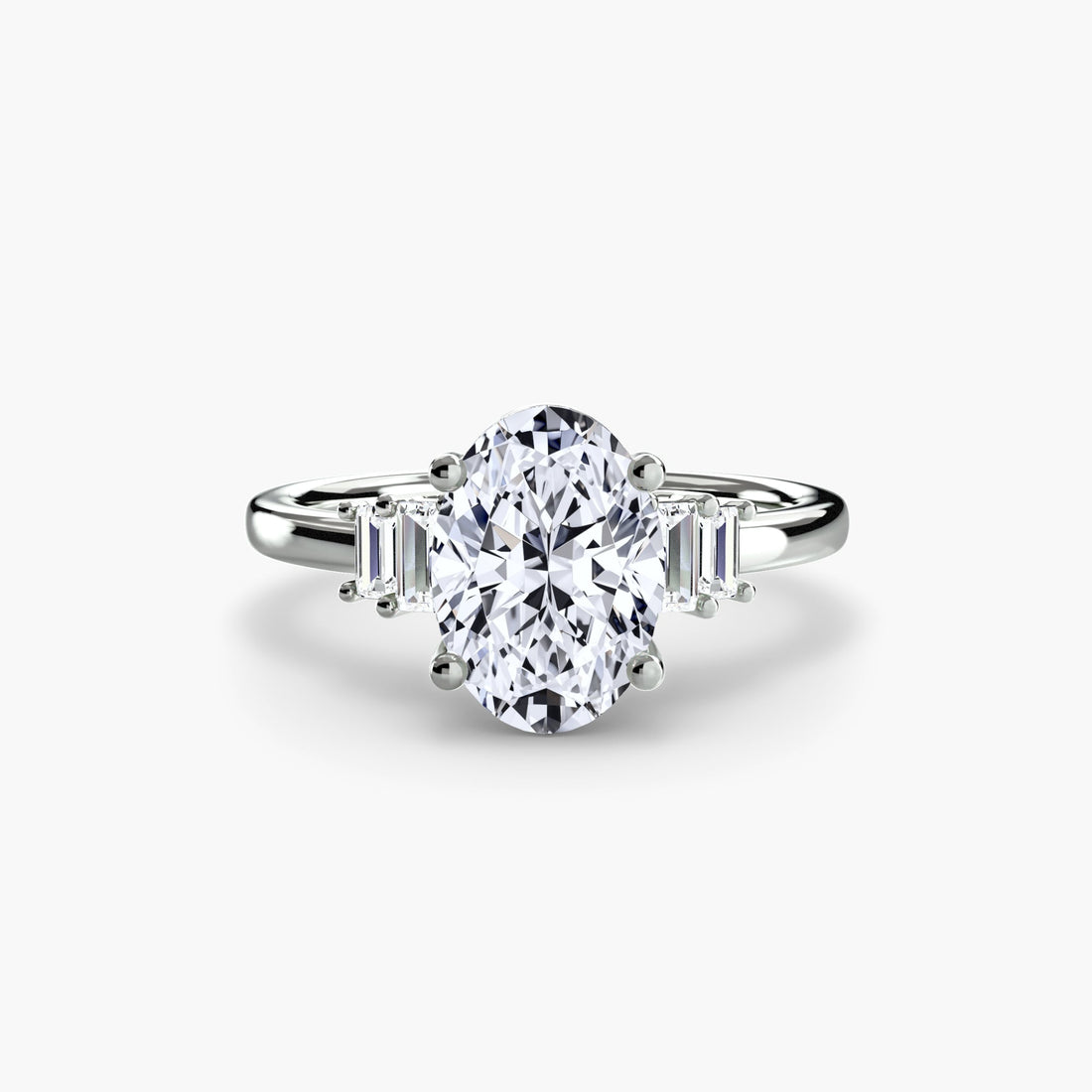 Baguette Accent Solitaire ALZA
