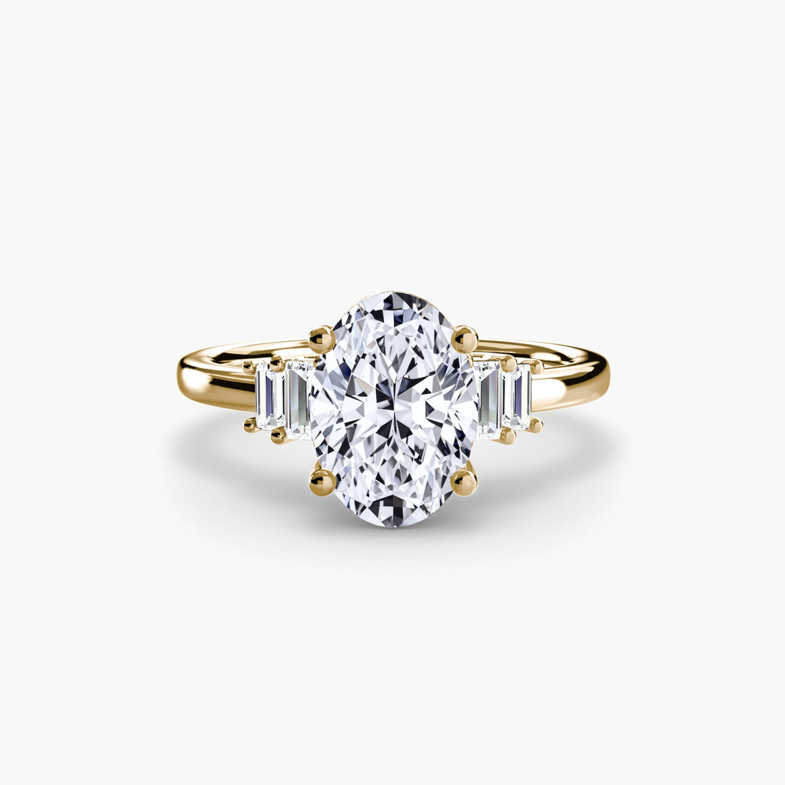 Baguette Accent Solitaire ALZA