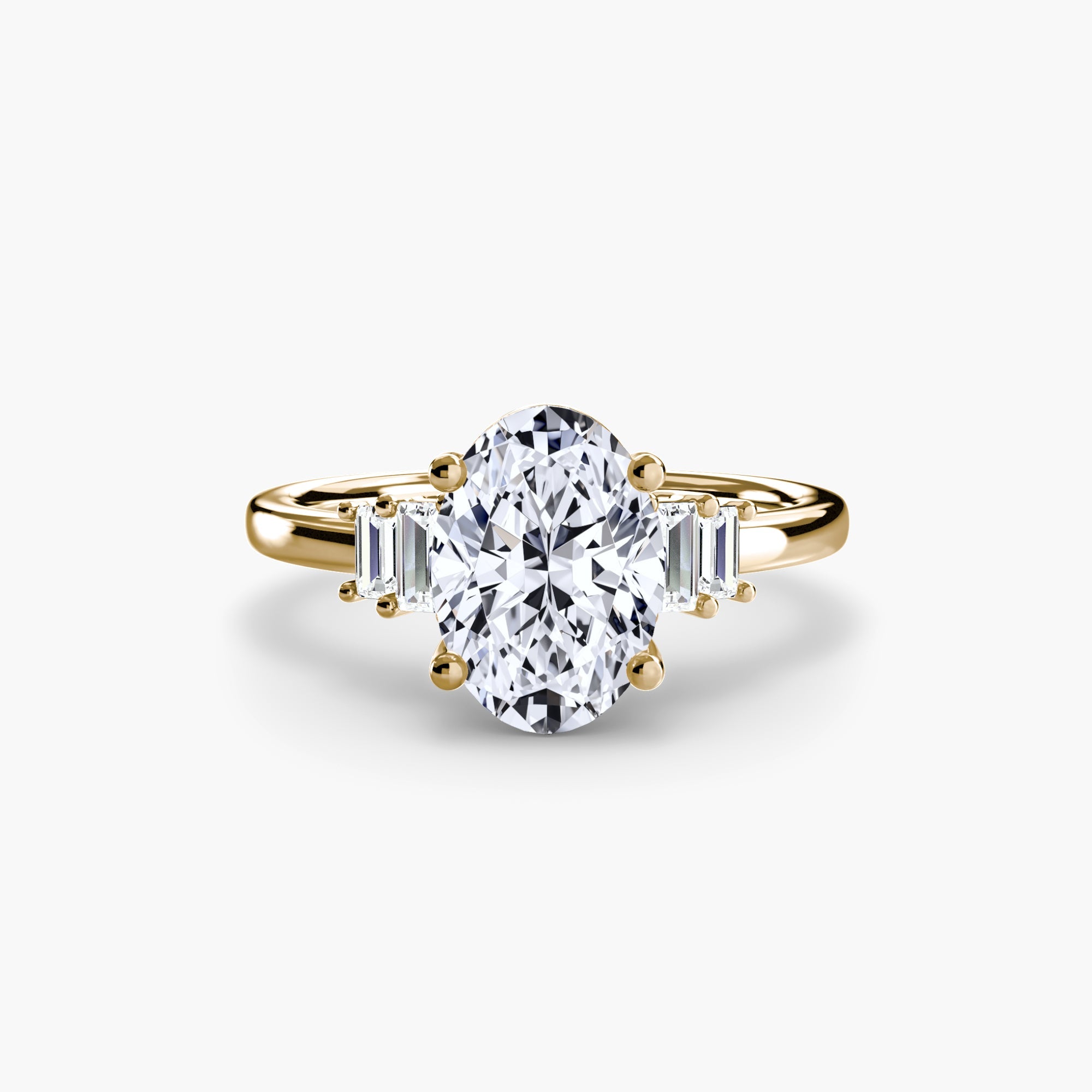 Baguette Accent Solitaire ALZA