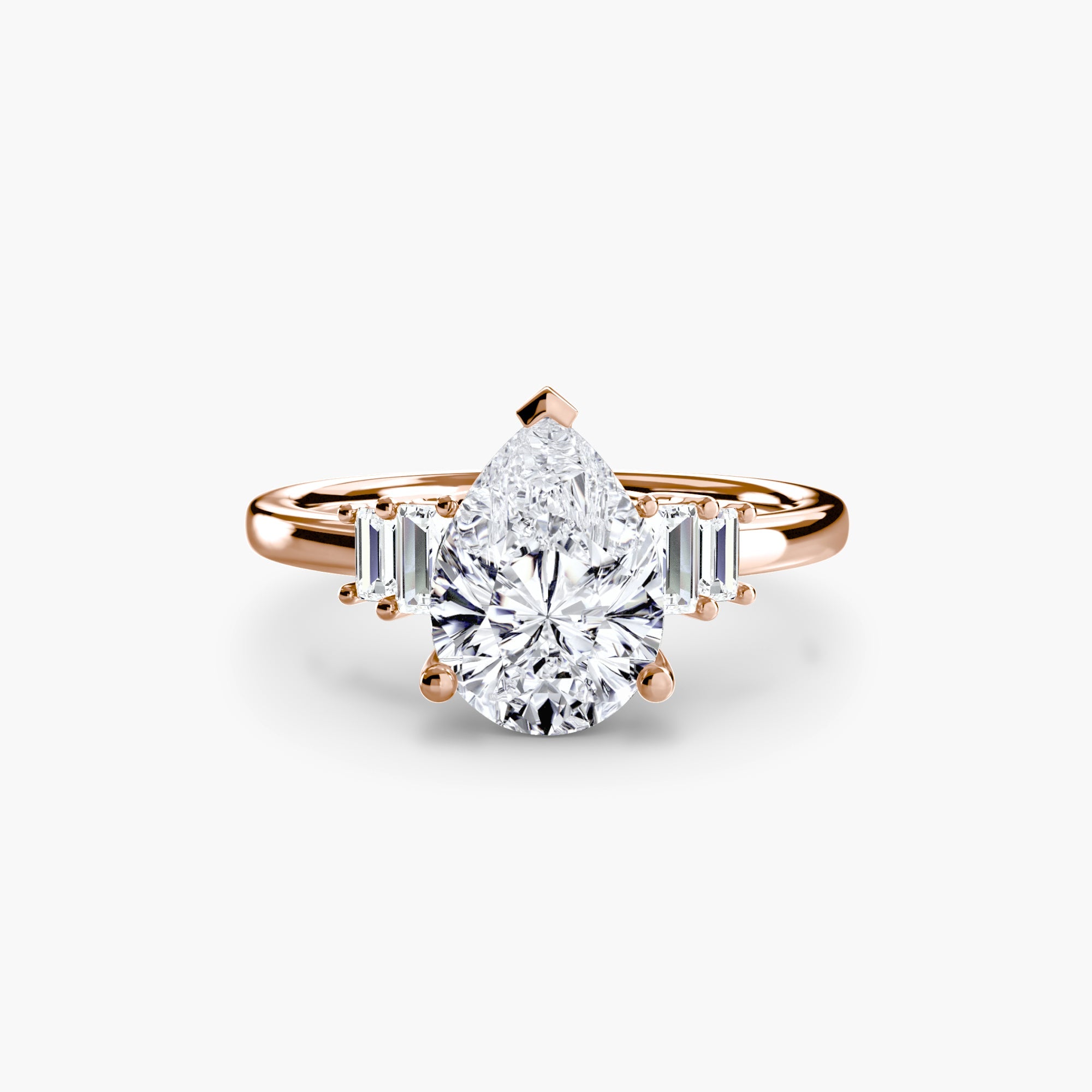 Baguette Accent Solitaire ALZA
