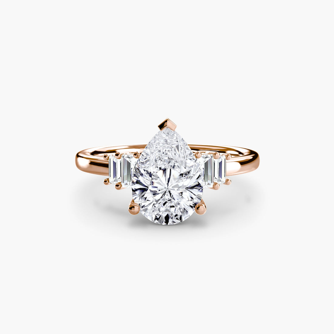 Baguette Accent Solitaire ALZA