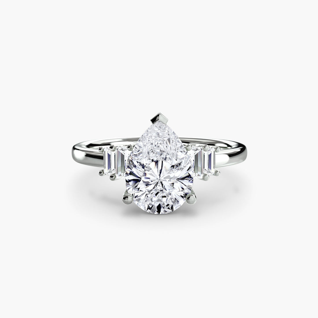 Baguette Accent Solitaire ALZA