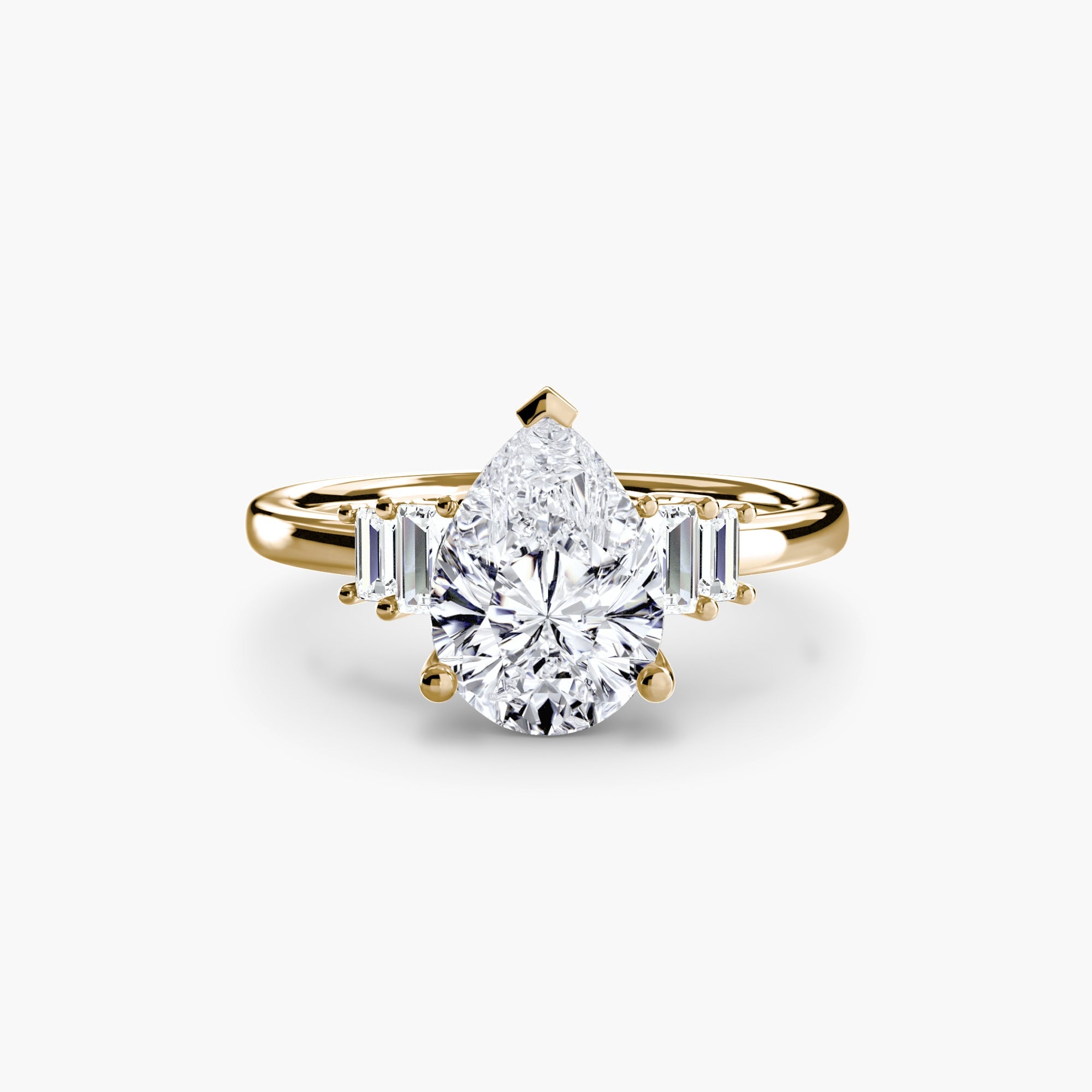 Baguette Accent Solitaire ALZA