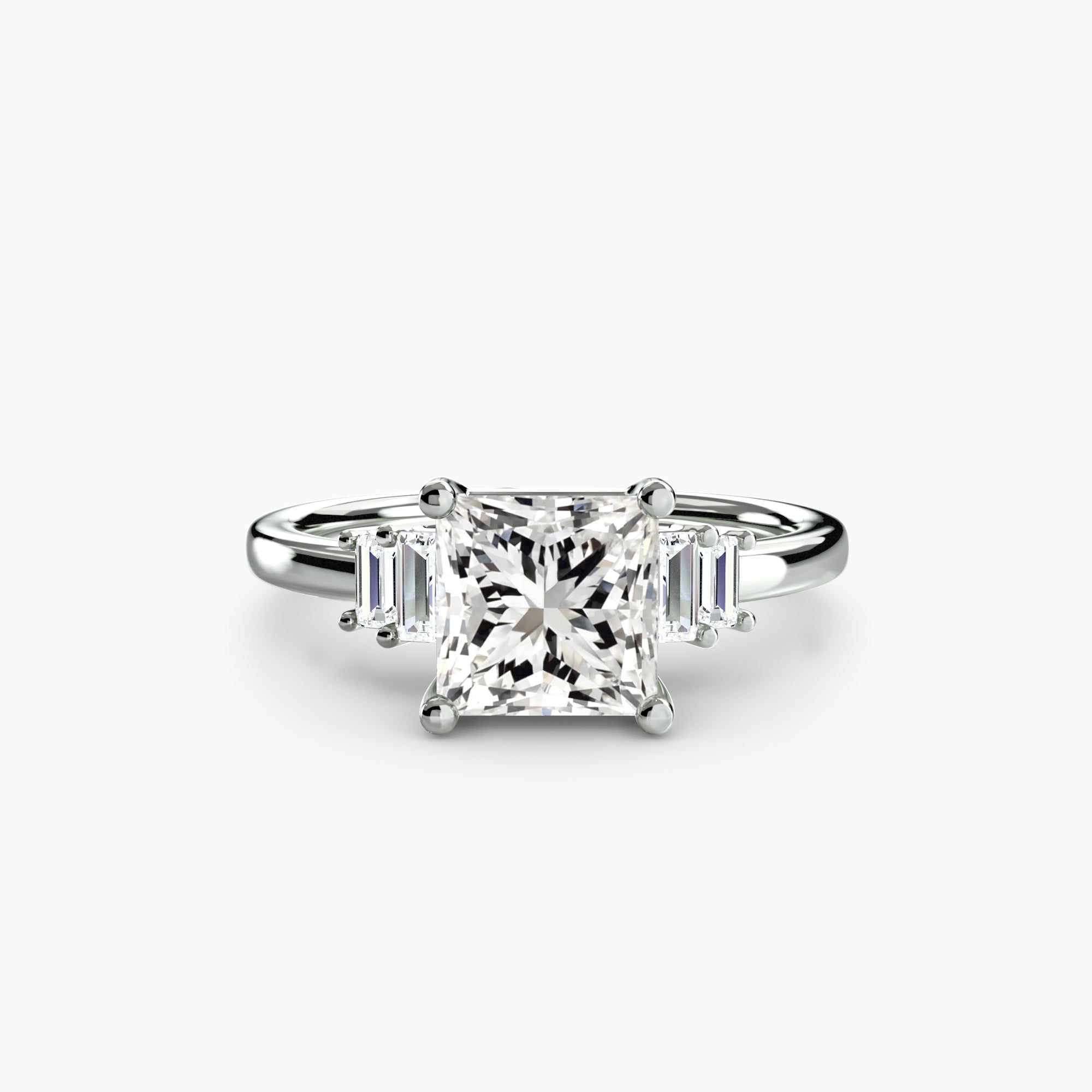 Baguette Accent Solitaire ALZA